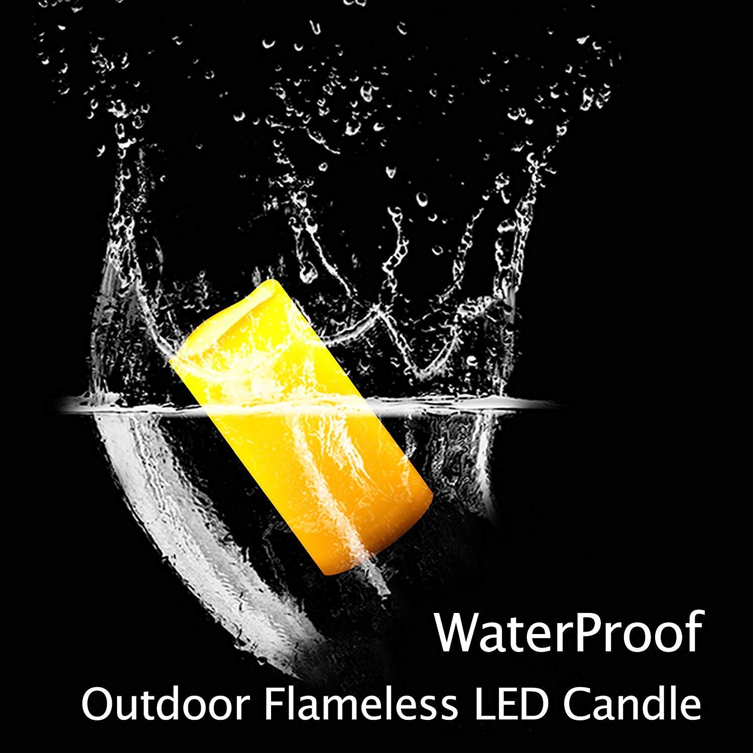 2 PCS 3″ x6″ Waterproof 3*6in, Pillar Candles (3″ x 6″) – 2 Pack