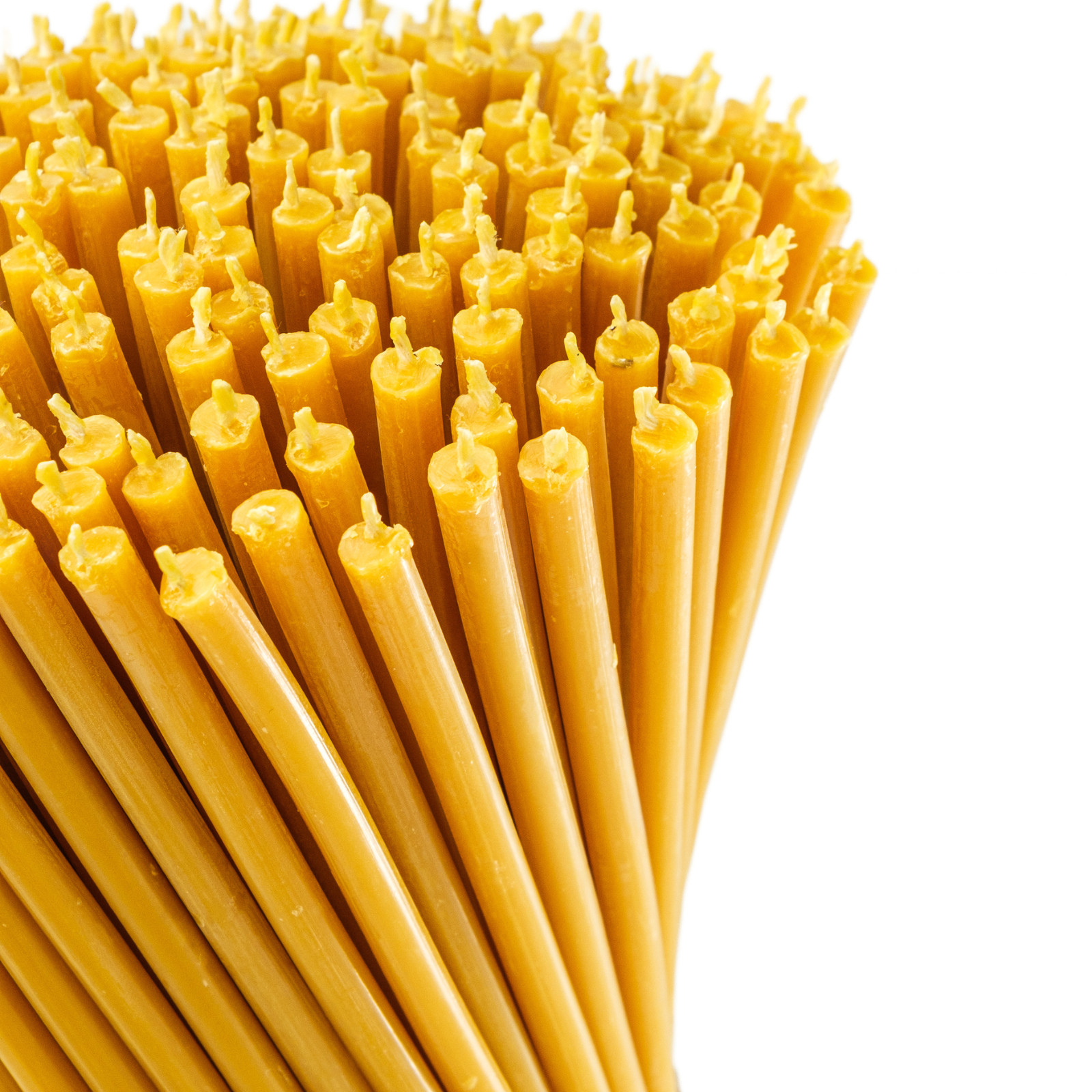 Pure Beeswax Thin Taper Candles 10.4″x0.28″ Orthodox Church Prayer Long Candles