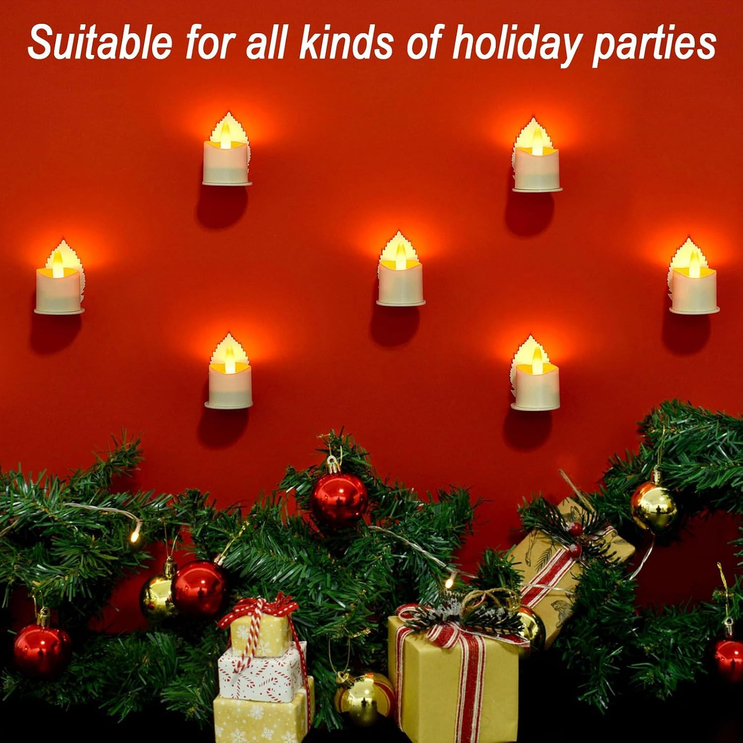 Flameless Candles with Remote Timer, 100+Hours Rechargeable Waterproof Outdoor C