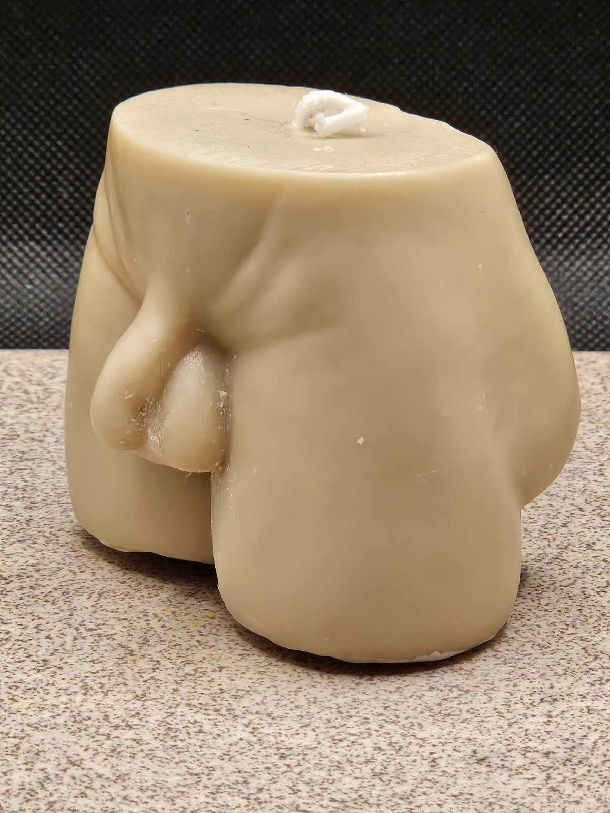 Nude Man Bottom Torso Candle Size 2.5 in X 3 in