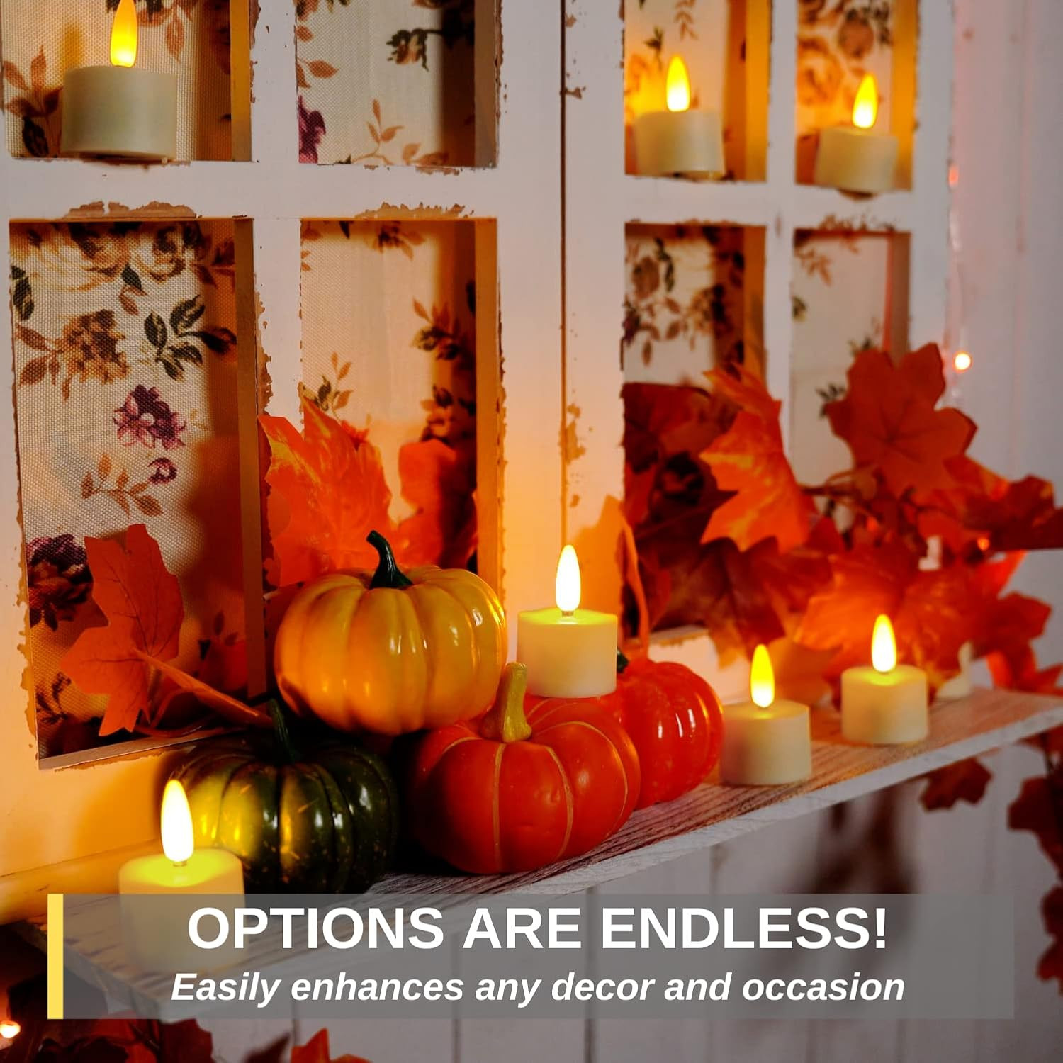 Homemory Flameless Rechargeable Tea Lights with Remote Timer – LED Tea Lights Ba