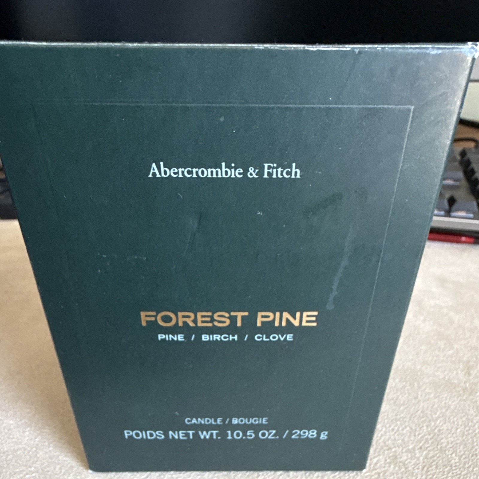 Abercrombie & Fitch Forest Pine Jar Candle, Pine Birch Clove, 10.5 oz