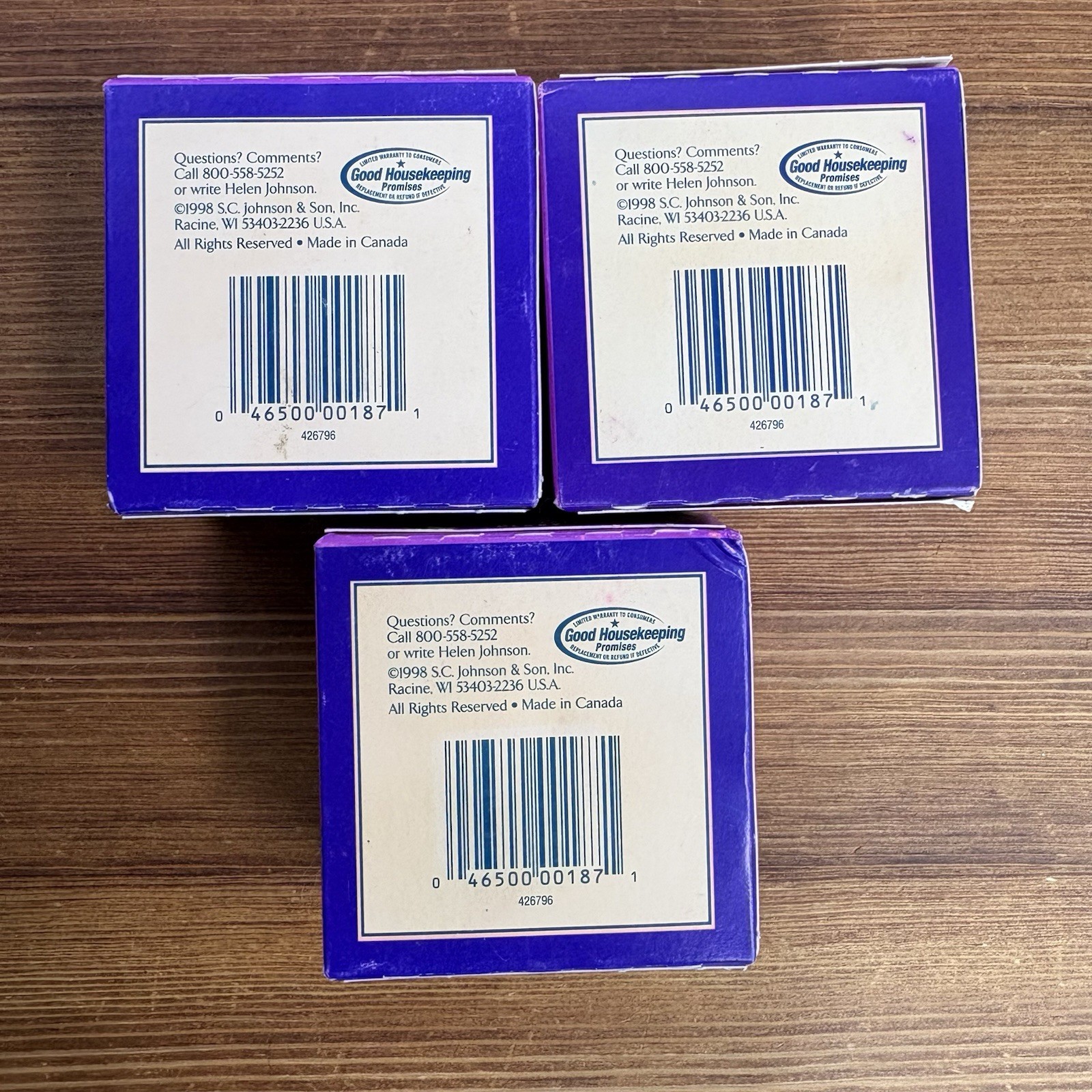 Vintage 1997 Glade Mountain Berry Votive Candles Lot of 3 Packs 12 Candles