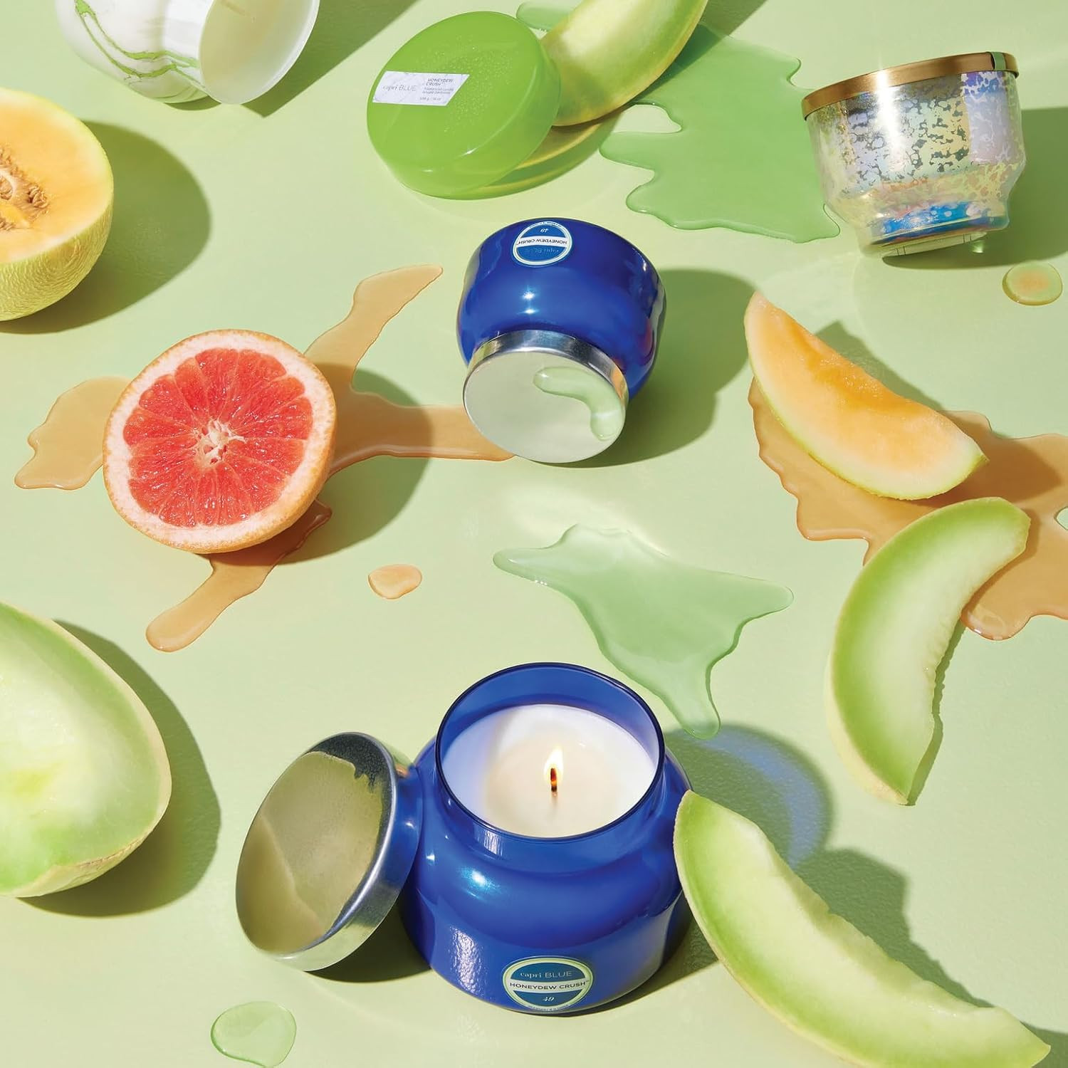 Capri Blue Scented Candles – Soy Candle Wax Blend – Jar Candles – Blue Candle Gi