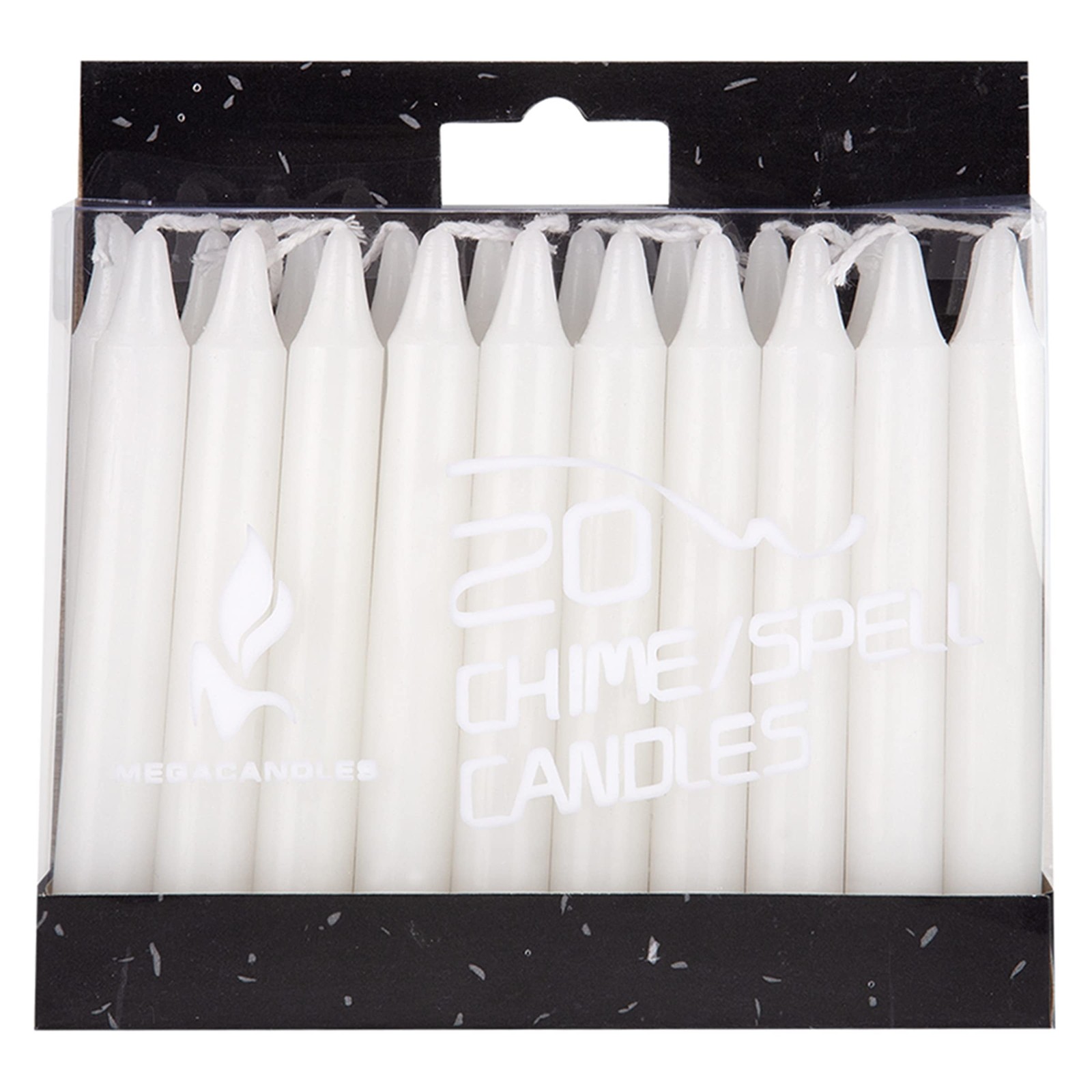 20 PCS White Mini Taper Spell Candles, 4 Inch Tall, 1/2 Inch Diameter, Unscented