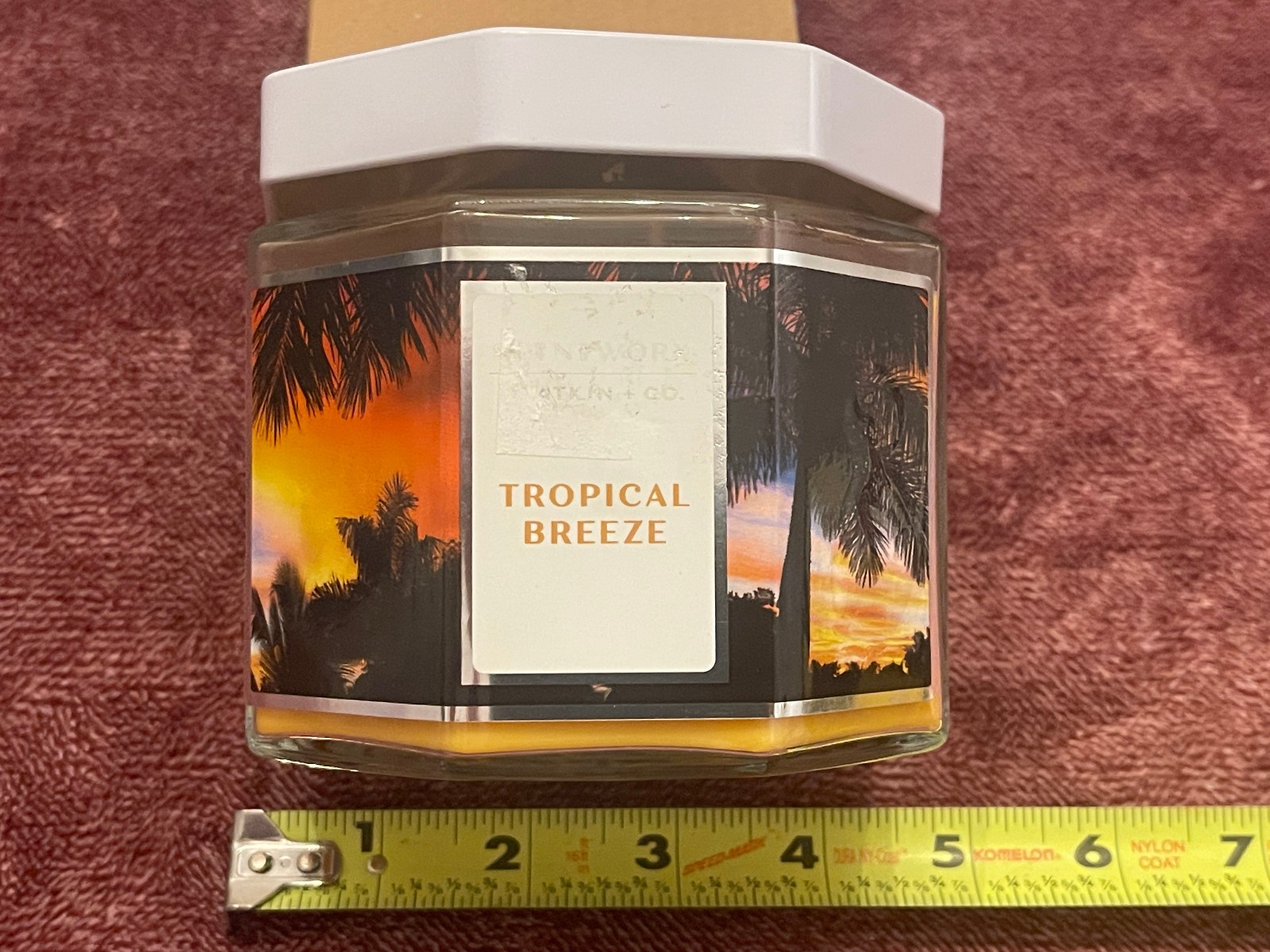 Scentworx Tropical Breeze 3 Wick Scented Candle Jar 14.5 oz Slatkin & Co