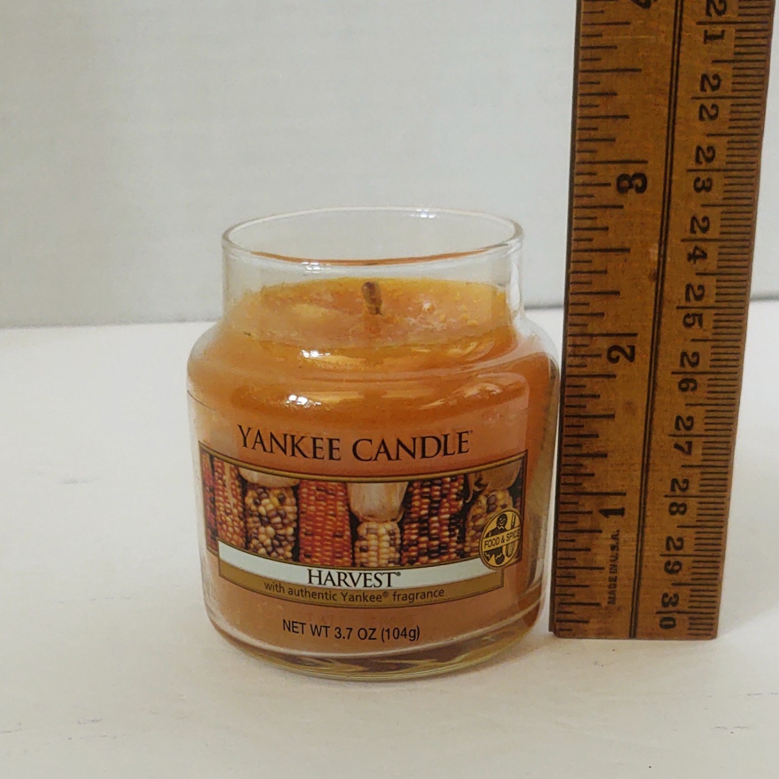 Yankee Candle HARVEST 3.7 oz Small Glass Jar Candle – 2013 Classic Vintage – NEW