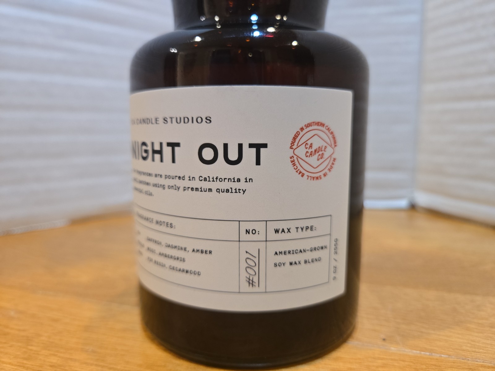 Leoben Night Out One Wick 9 Ounce Candle Made In USA Vegan Soy Wax