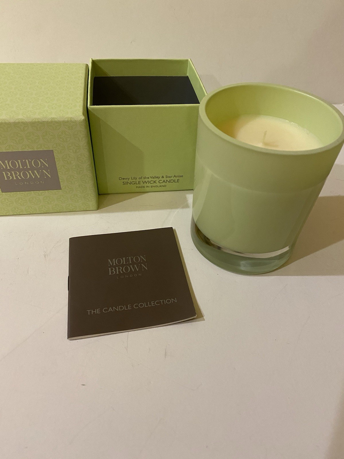 Molton Brown London Candle Lily Of Valley & Star Anise 1-wick 6.3 oz NEW In Box