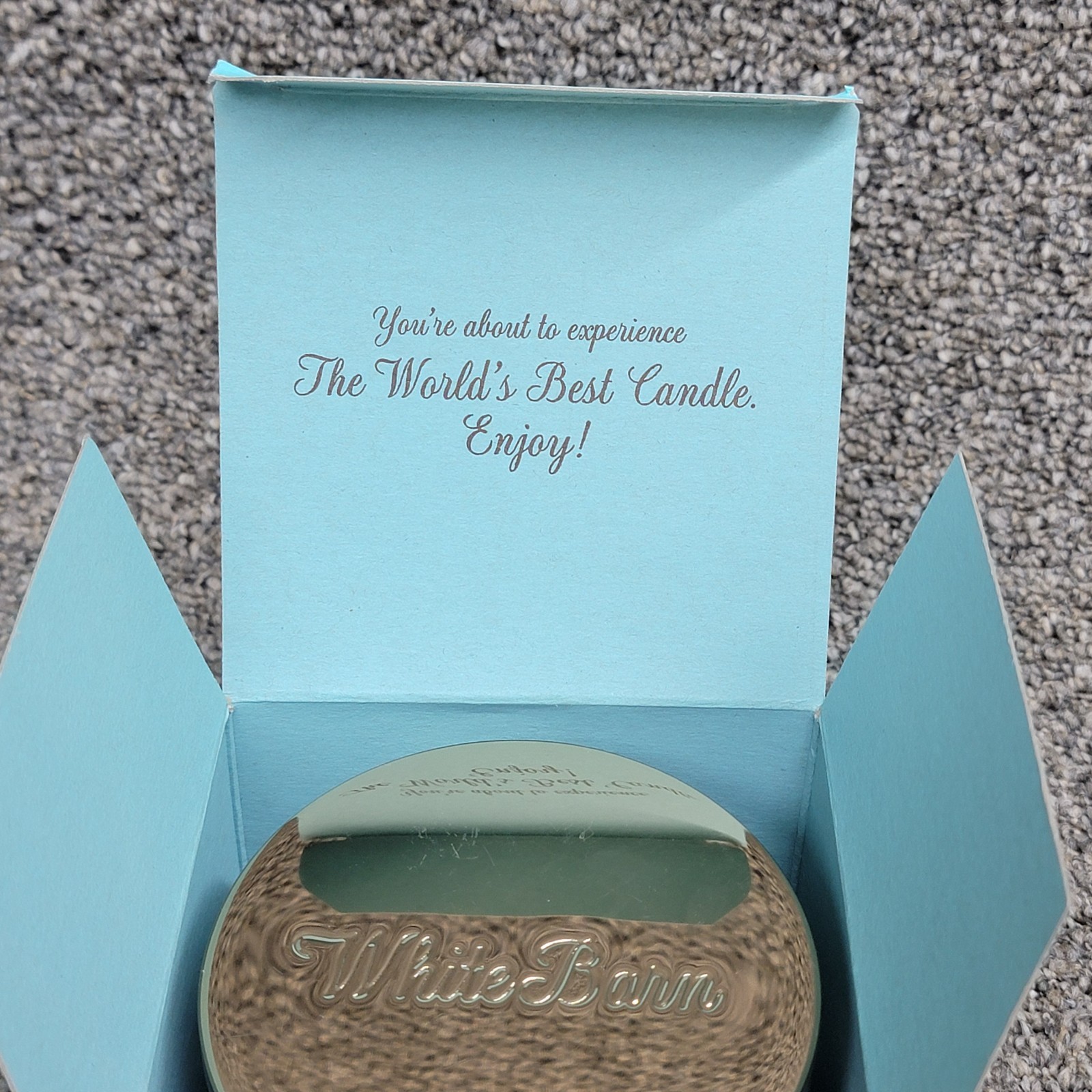 White Barn Champagne Toast Scented 3 Wick Candle Burns 25-45 Hrs 14.5oz