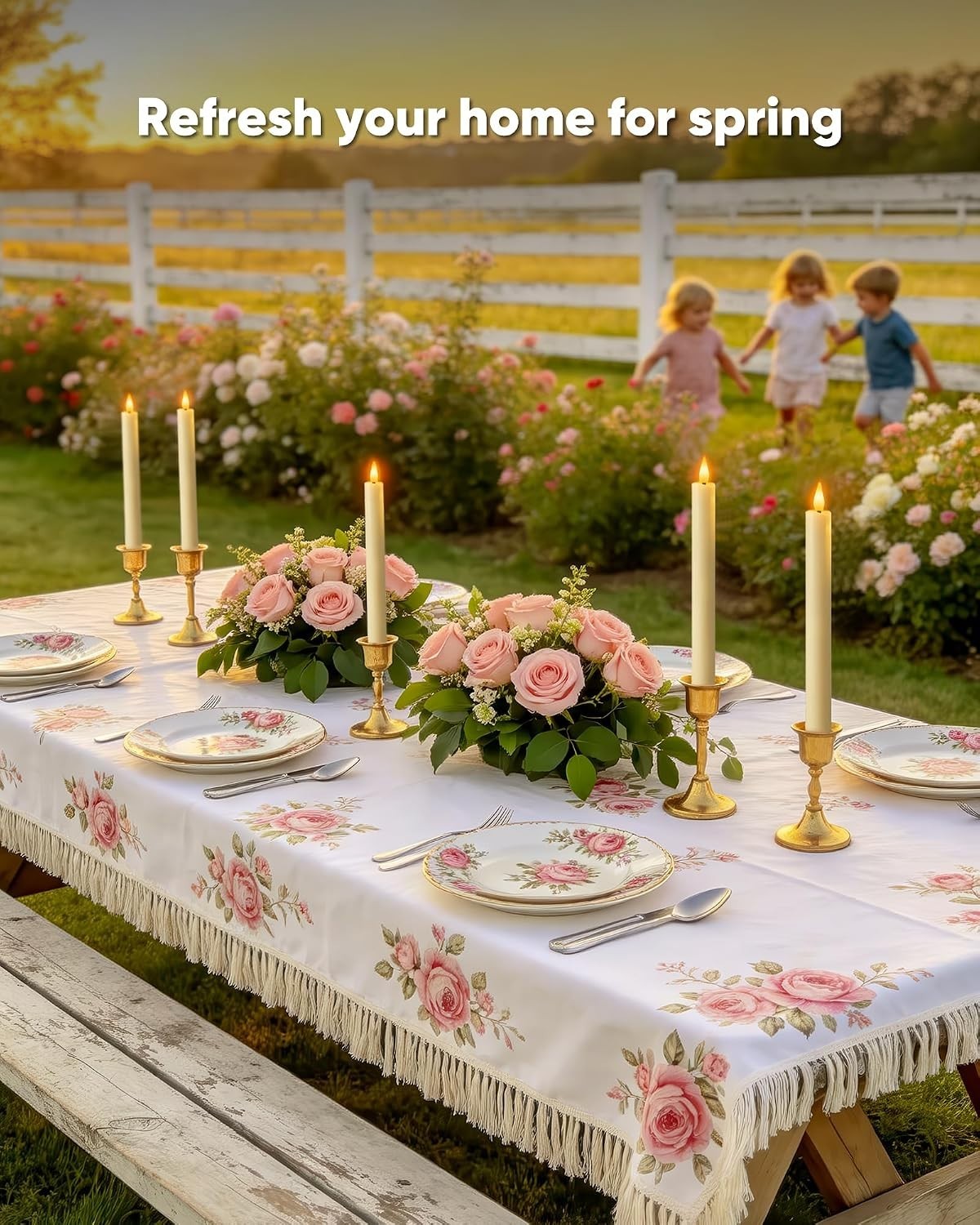 12 Pcs Ivory Flameless Taper Candles with Remote – Dimmable Flickering Light