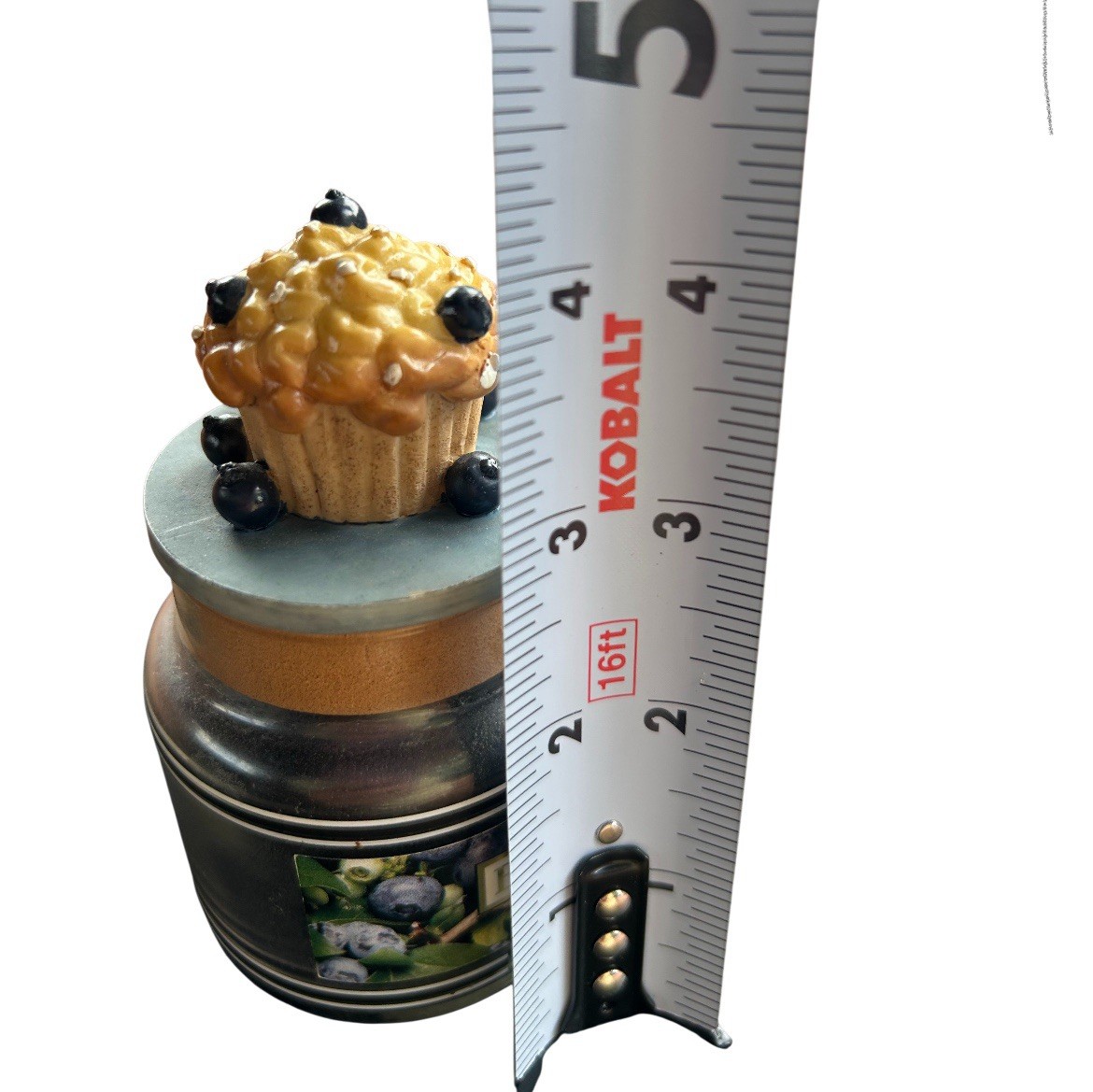 Yankee Candle Blueberry Muffin Small Candle And Blueberry Muffin Topper