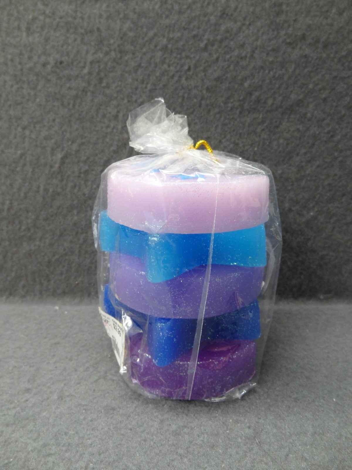 NEW Pillar 3.5″ Y2K Moon & Stars Glitter Candle 1999 Single Wick Stack Clarie’s