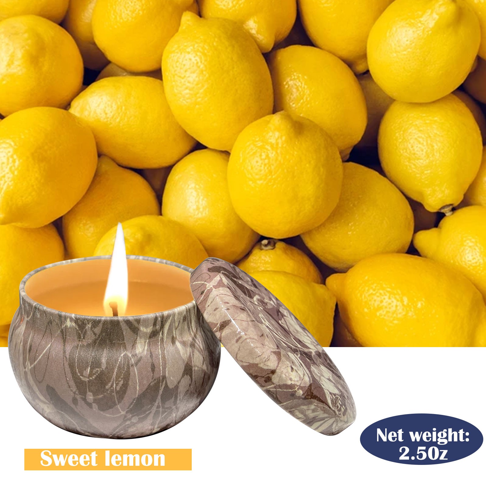 Scented Candles Gifts for Women Natural Soy Wax Candle Long Burning Aromatherapy