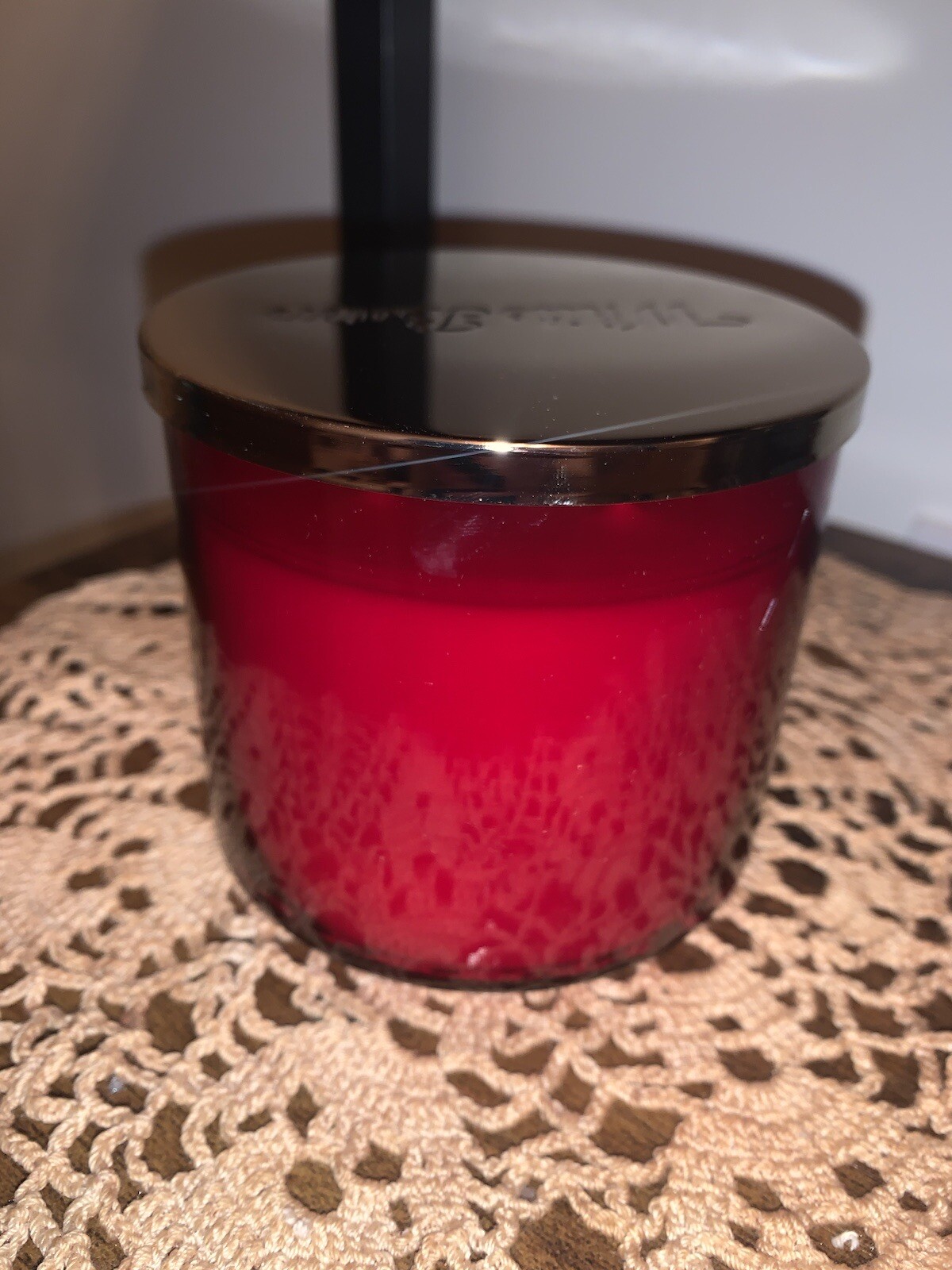 Bath & Body Works SPICED APPLE TODDY 3 Wick Candle WHITE BARN 25-45 Hrs New