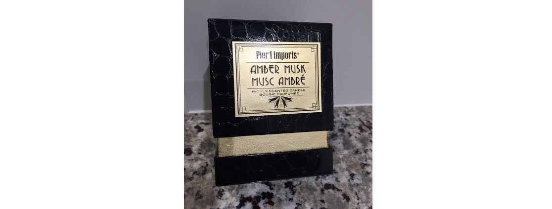 Amber Musk Candle Musc Ambre Richly Scented Bougie Parfumee