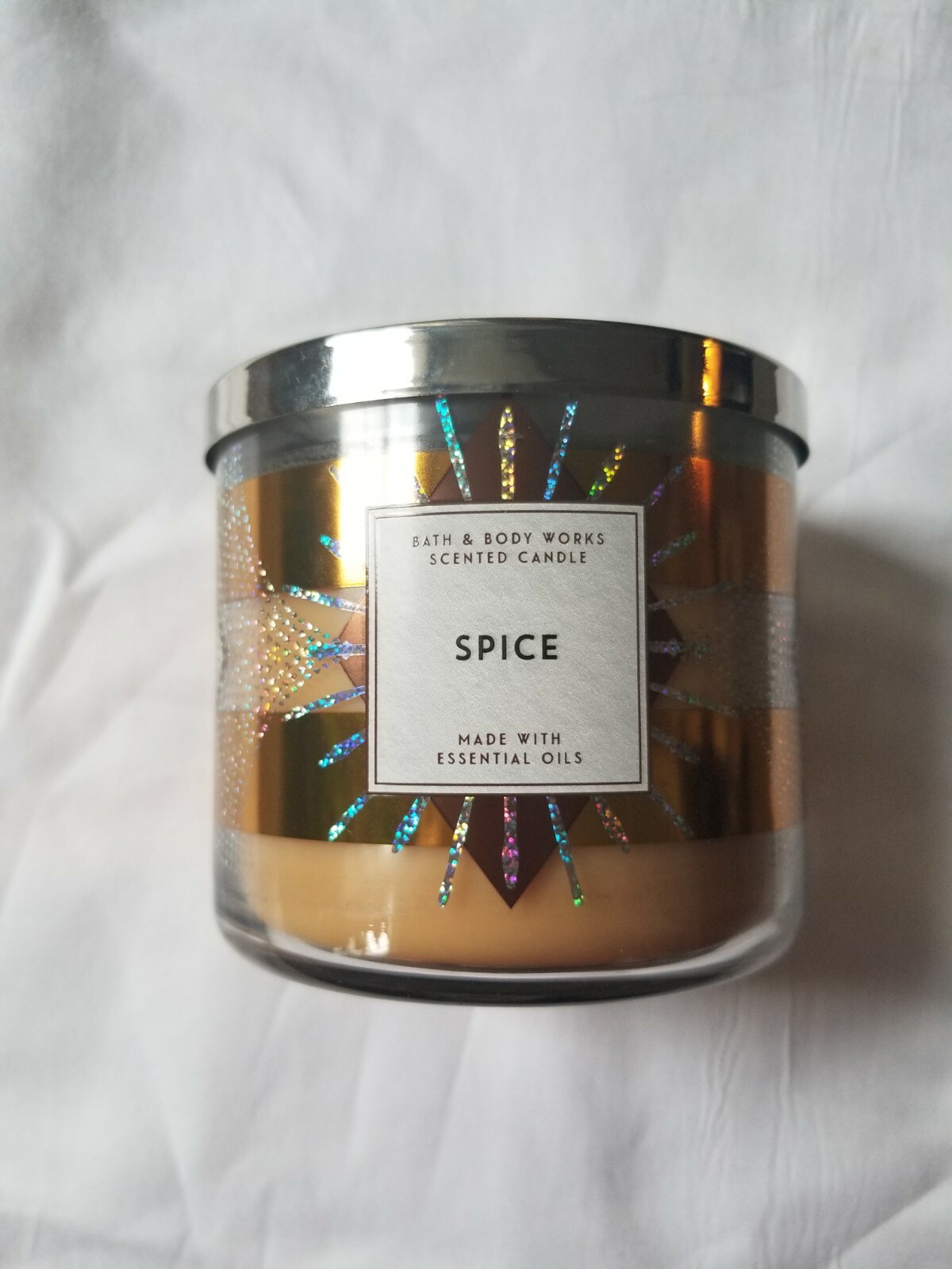 BATH & BODY WORKS “SPICE” CINNAMON NUTMEG 3-WICK 14.5 OZ SCENTED LARGE CANDLE