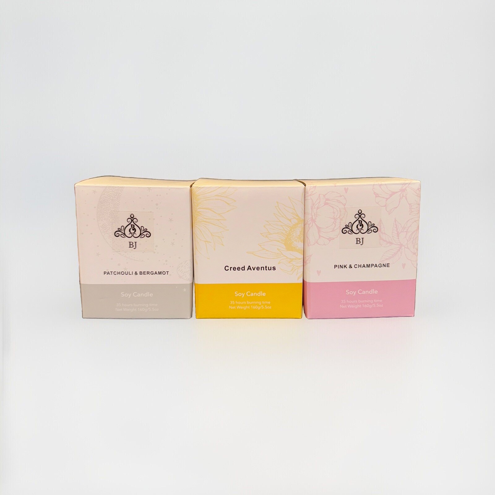 Creed Aventus, Pink & Champagne, Patchouli & Bergamot Candles -Free Shipping
