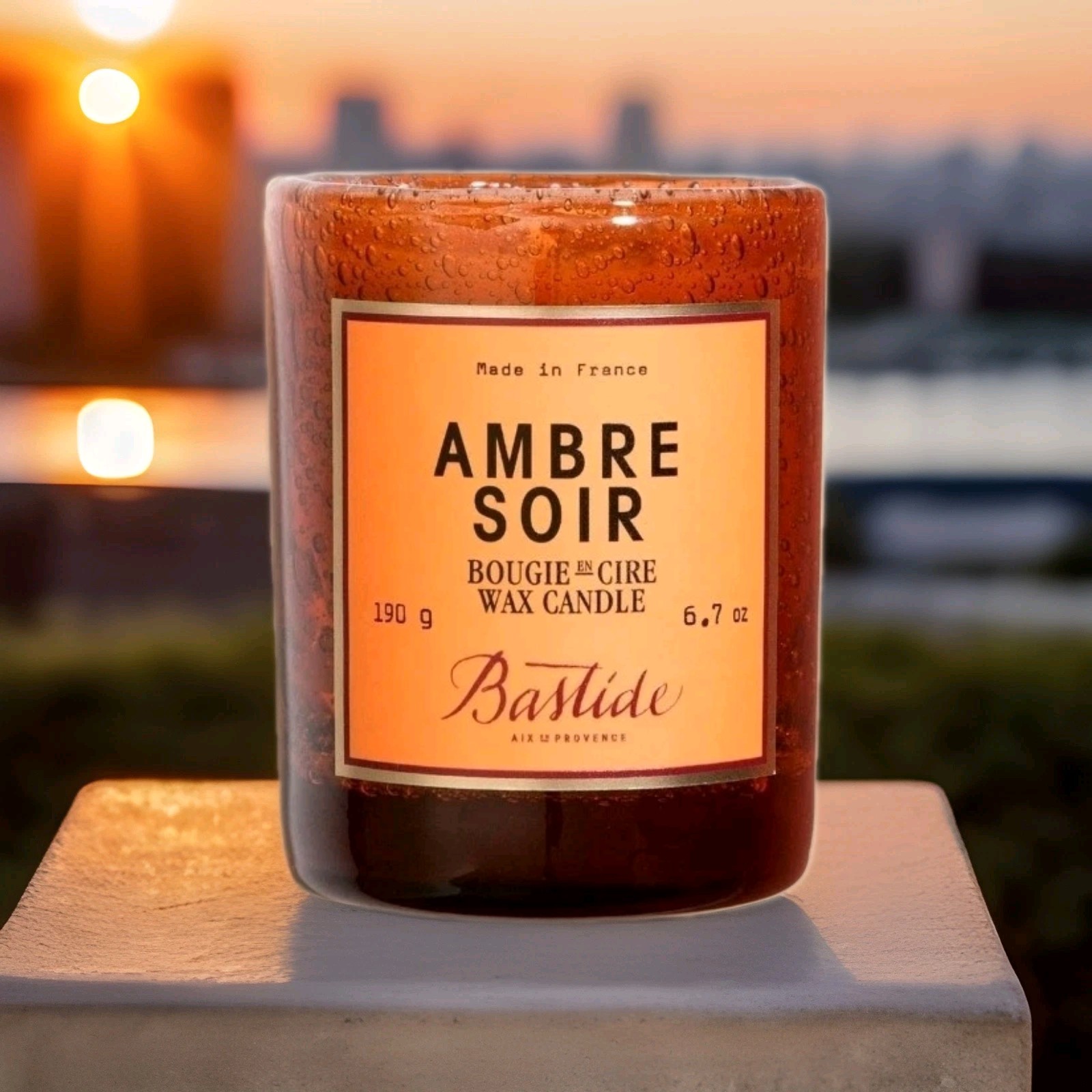 Anthropologie Bastide Ambre Soir Scented Candle 6.7 oz Boxed Gift 🎁 France