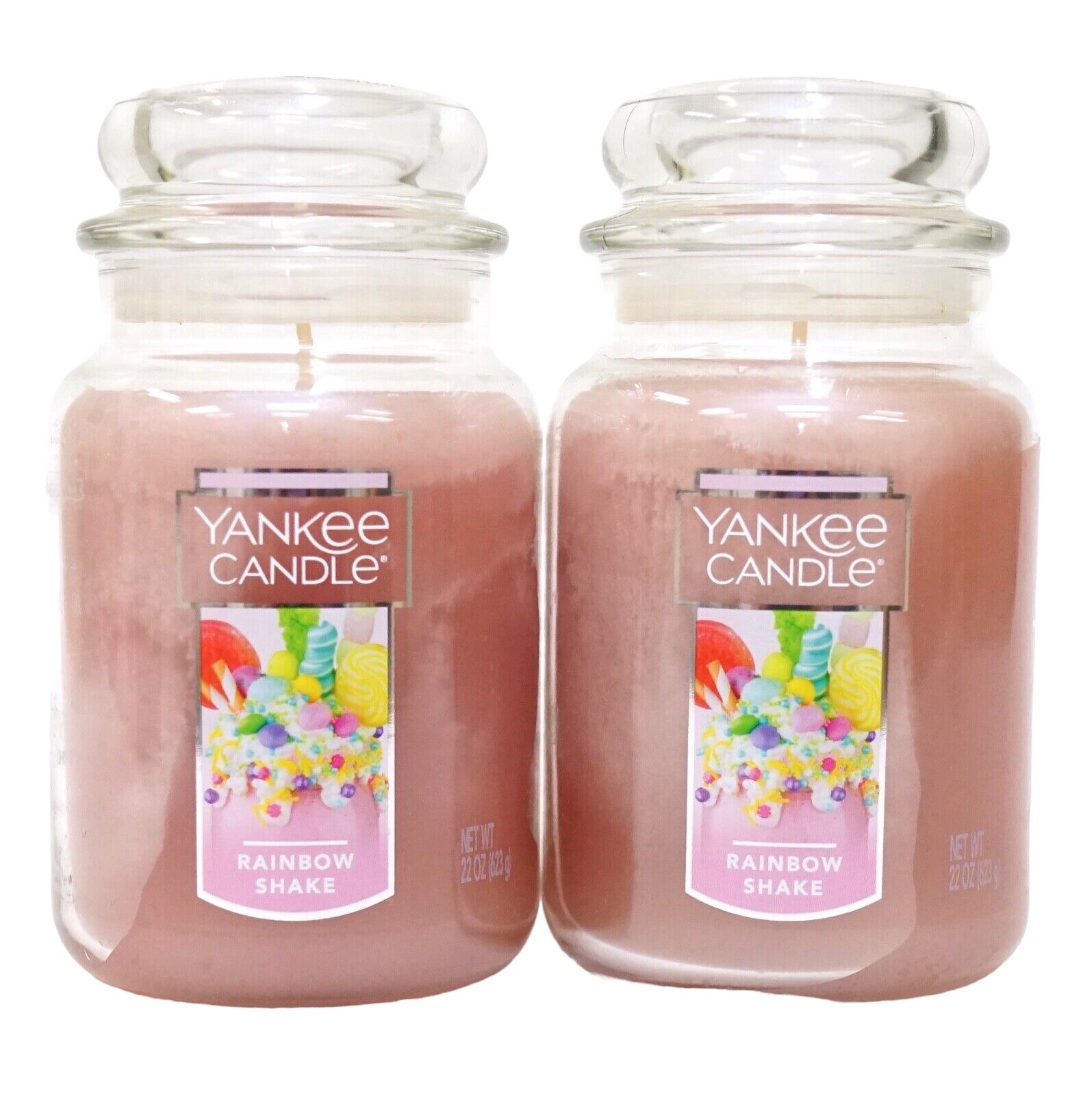 Yankee Candle Set of 2 Large Jar Candle 22oz – Rainbow Shake