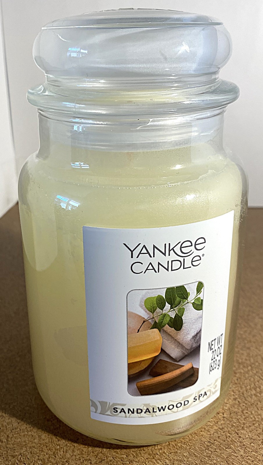 Yankee Candle SANDALWOOD SPA Large Jar Candle 22 oz RETIRED RARE