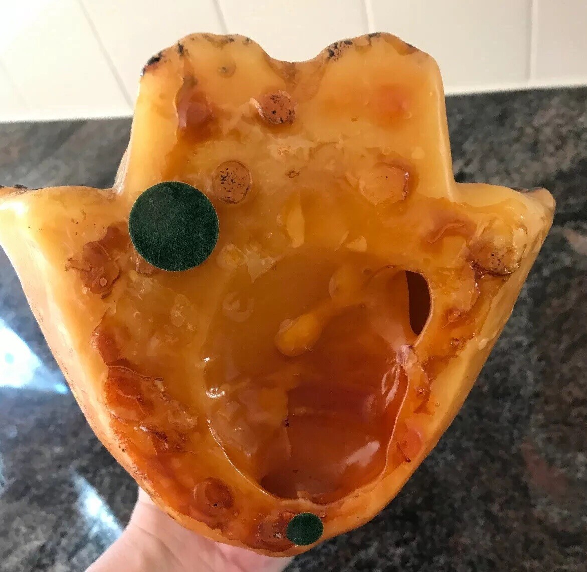 1970s Yellow Bear Candle Wax Large Retro Hippie Mountains Nature Cub VTG Vintage
