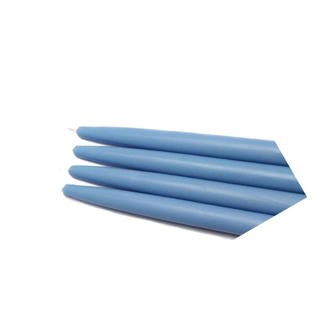 Jeco CEZ-031 10 in. Taper Candles, Light Blue – 12 Piece