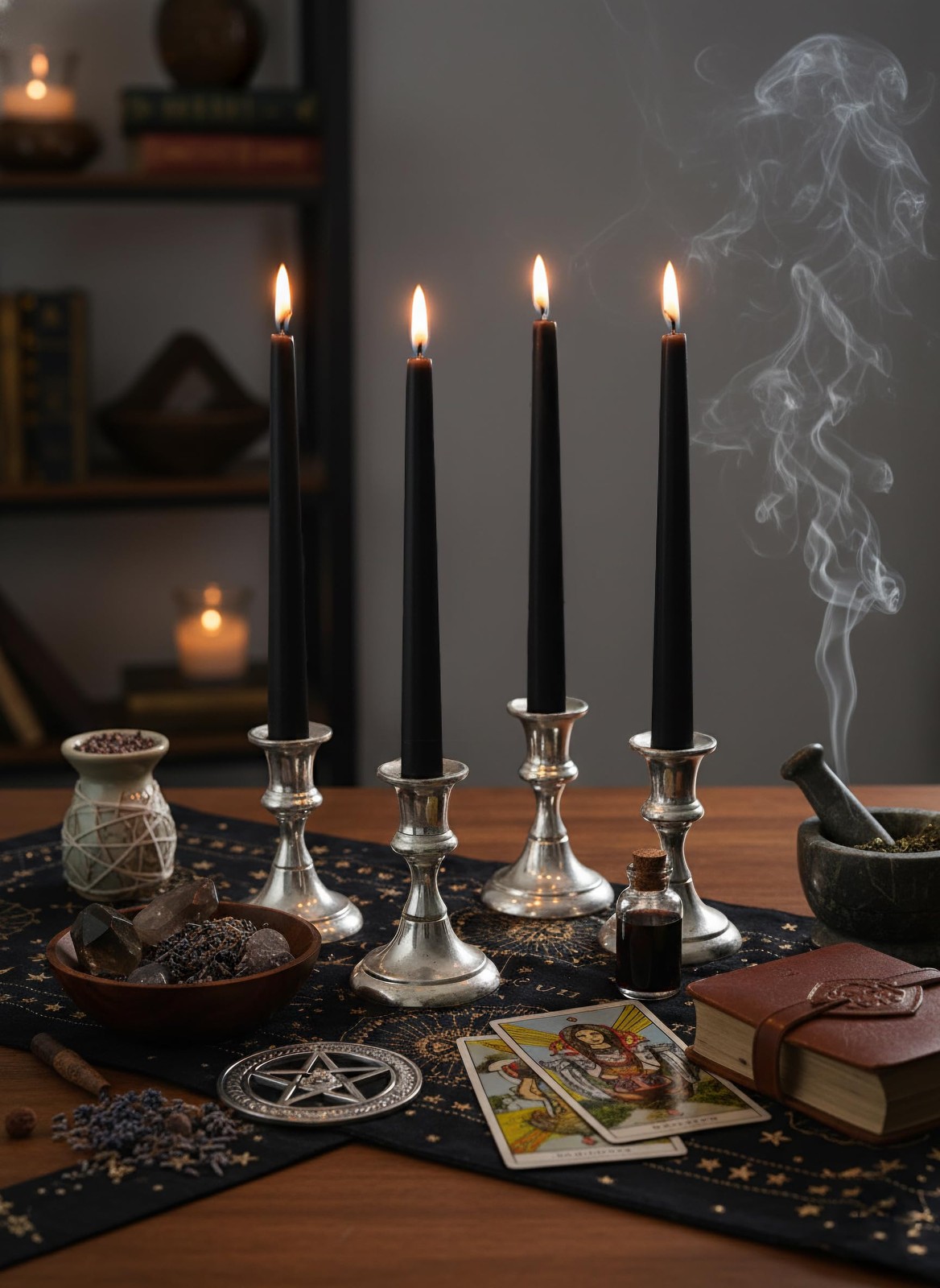 6 Pack 10 In Classic Taper Candles Black Long Burning Unscented Candlesticks