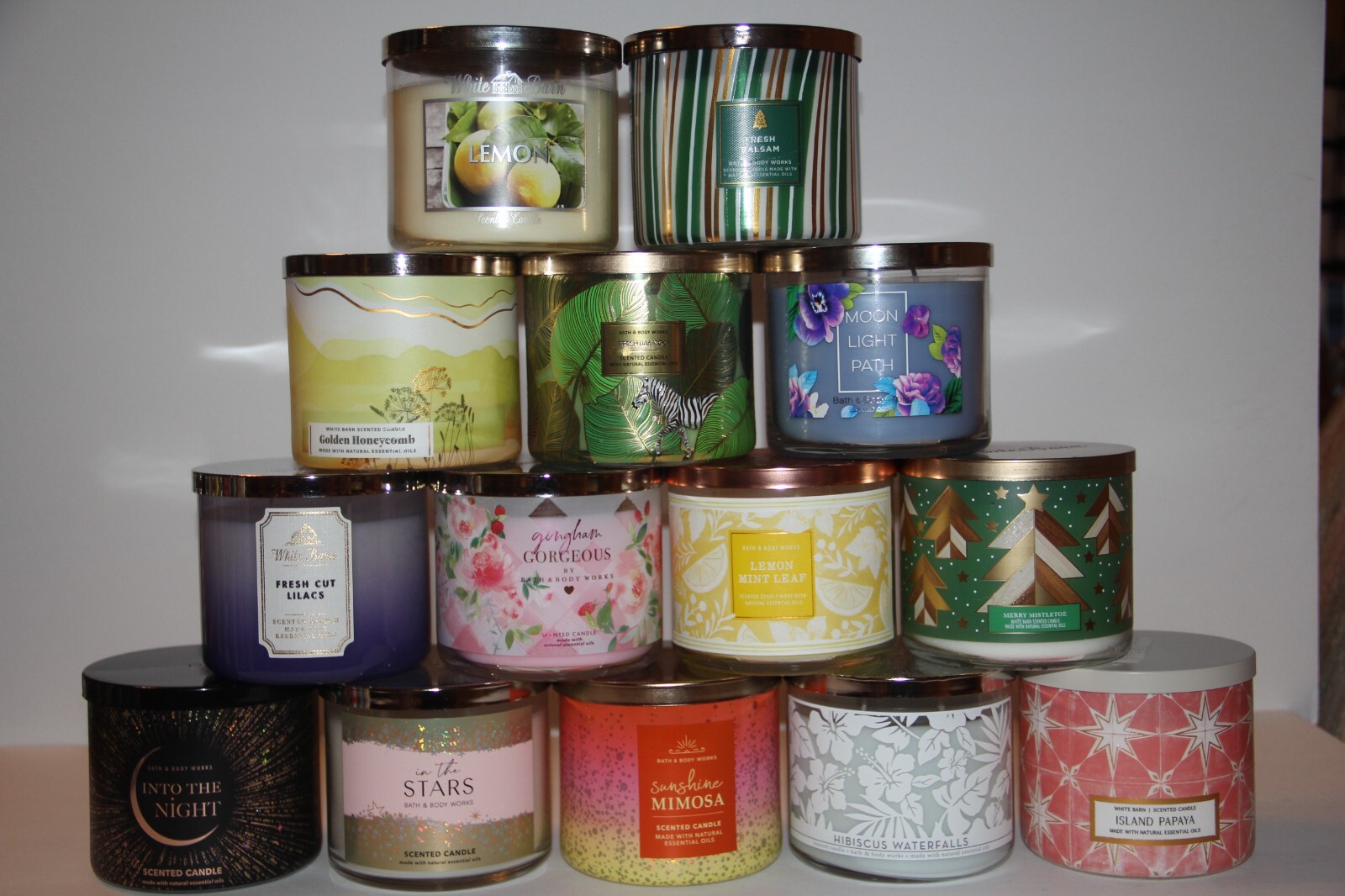 (F-J) – NEW Bath & Body Works 3 Wick Candle 14.5 oz Large – YOU CHOOSE! (F-J)