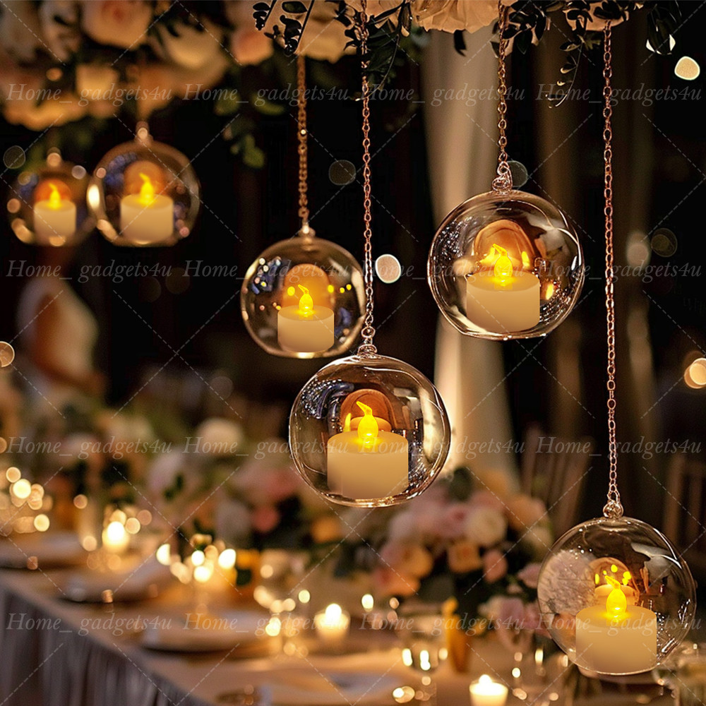 24 Pack LED Tea Lights Battery Operated Flickering Flameless Candles Party Decor