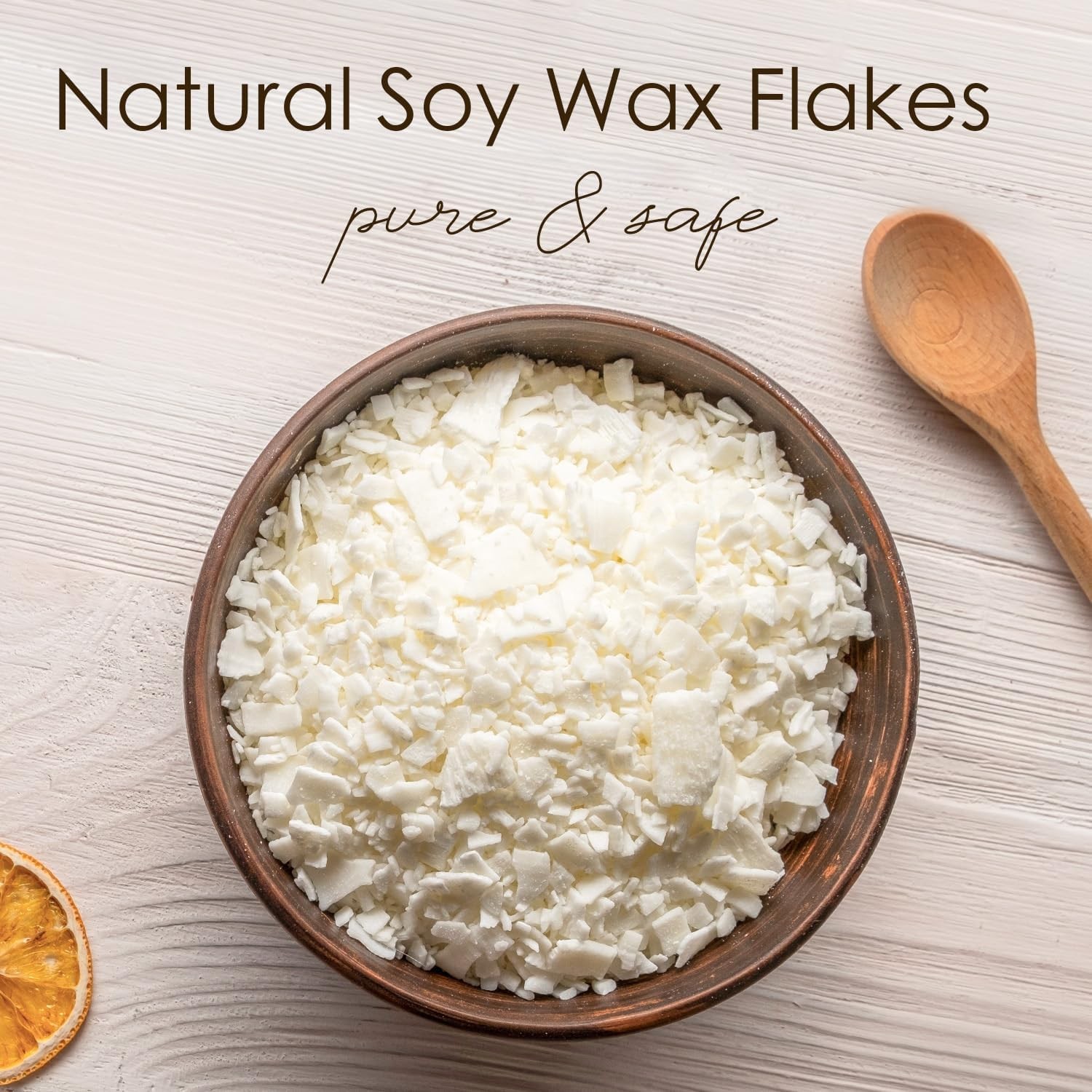 CHILLFLAME Soy Wax Flakes, Natural Candle Wax, Organic for 2lb