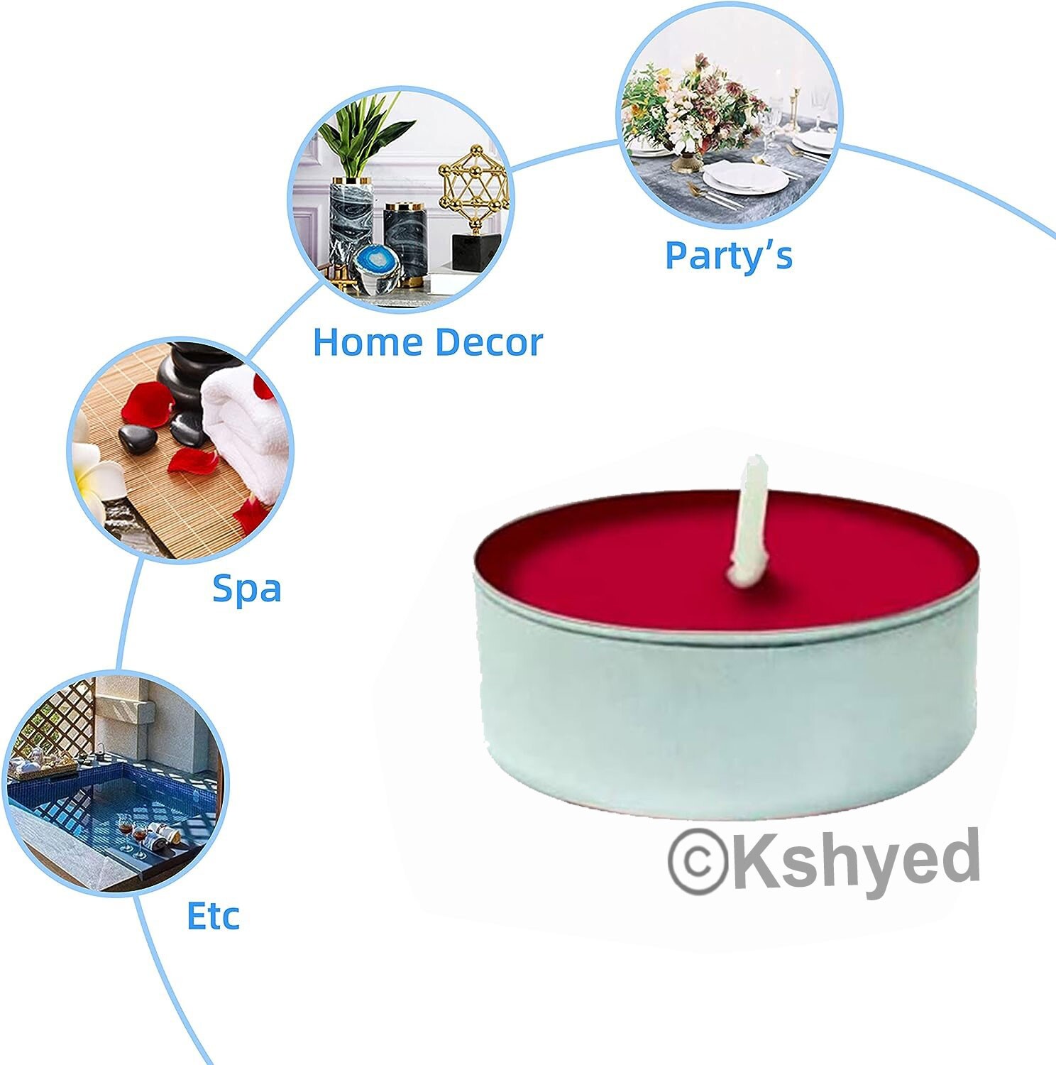 30 Pcs Scented & Unscented Tealight Candles Long Lasting Aromatherapy Candles