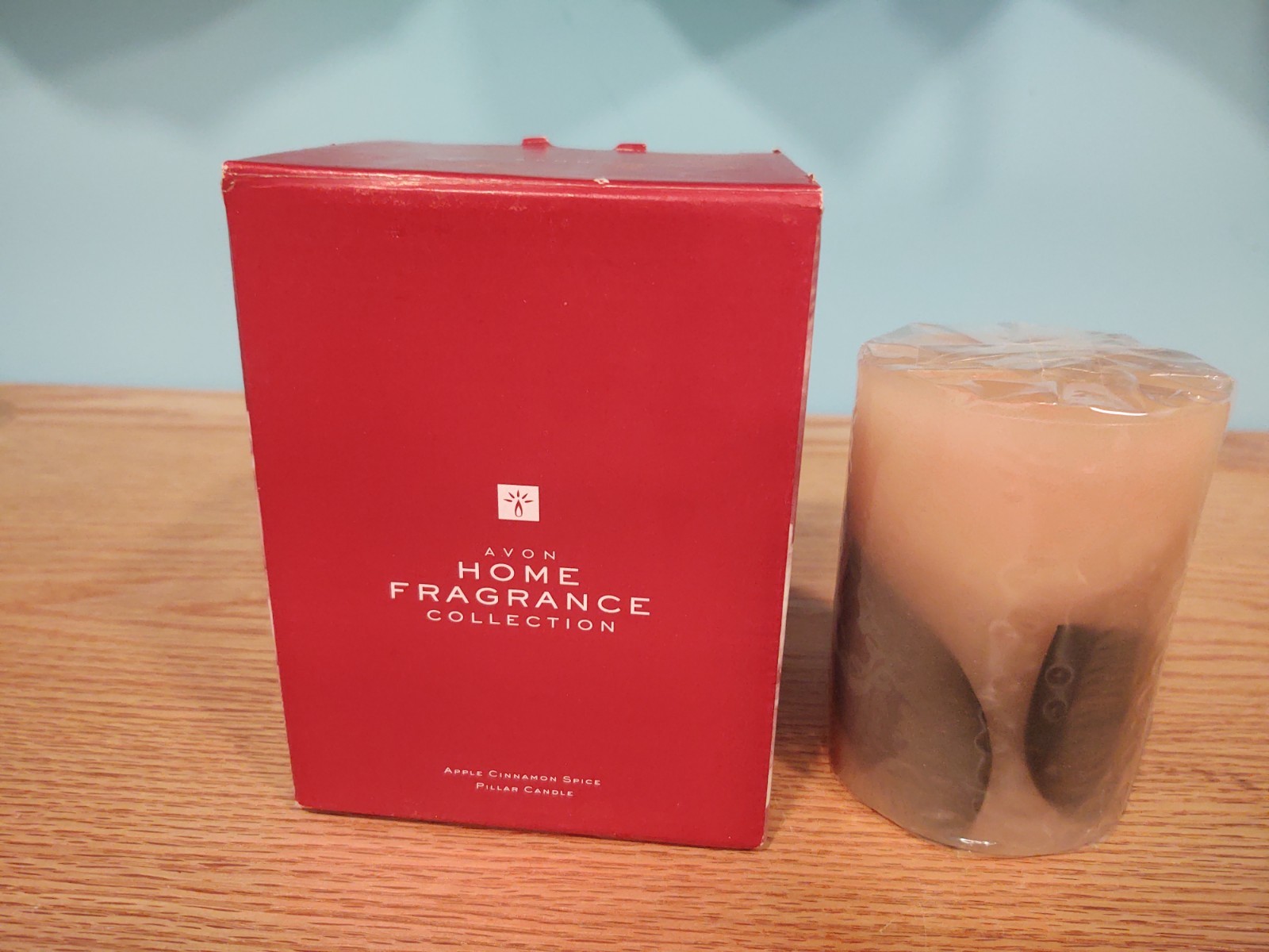 Avon Apple Cinnamon Spice Pillar Candle Home Fragrance Collection New Sealed