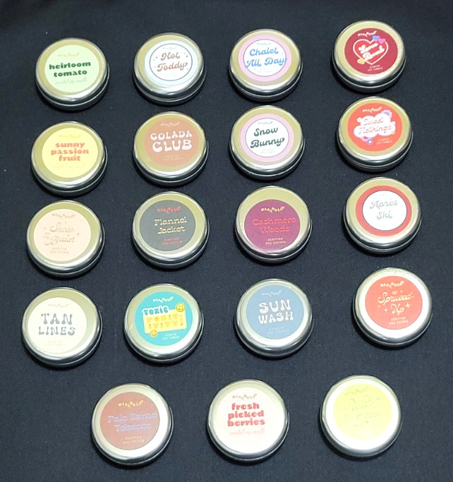 Misc Match Wickless Candles Lot of 19 Assorted Scents NEW
