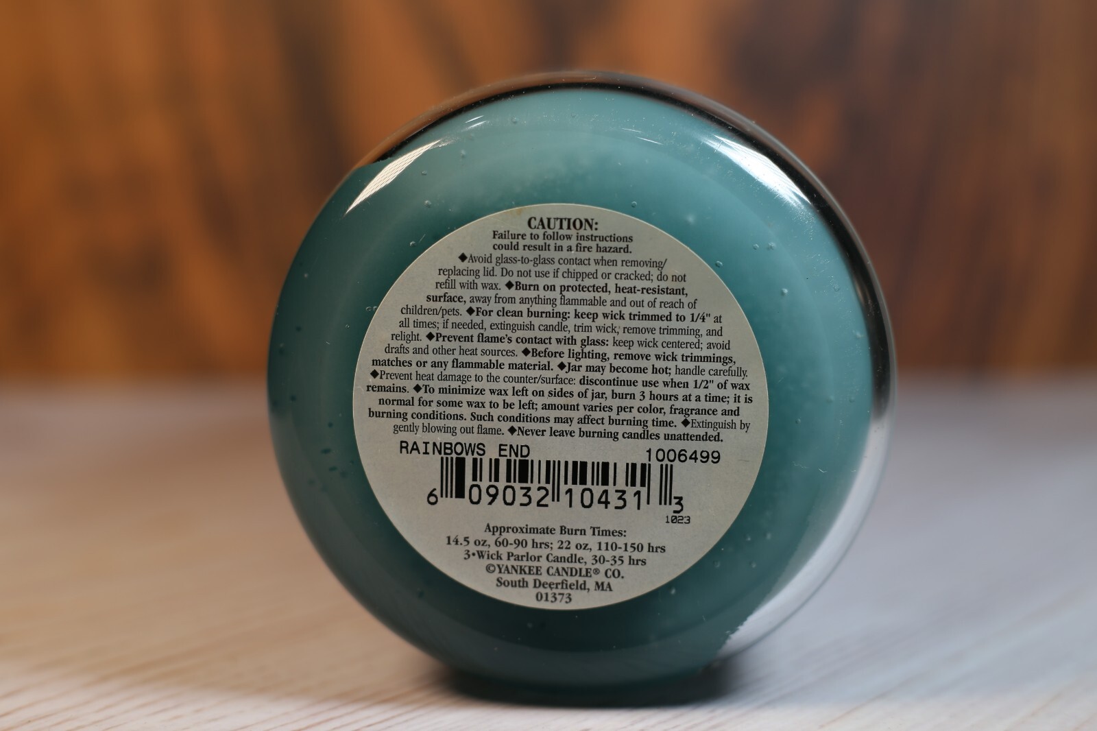 YANKEE CANDLE 22 oz. *RARE BEAUTY* RAINBOW’S END: BLACK BAND, NEVER BURNED