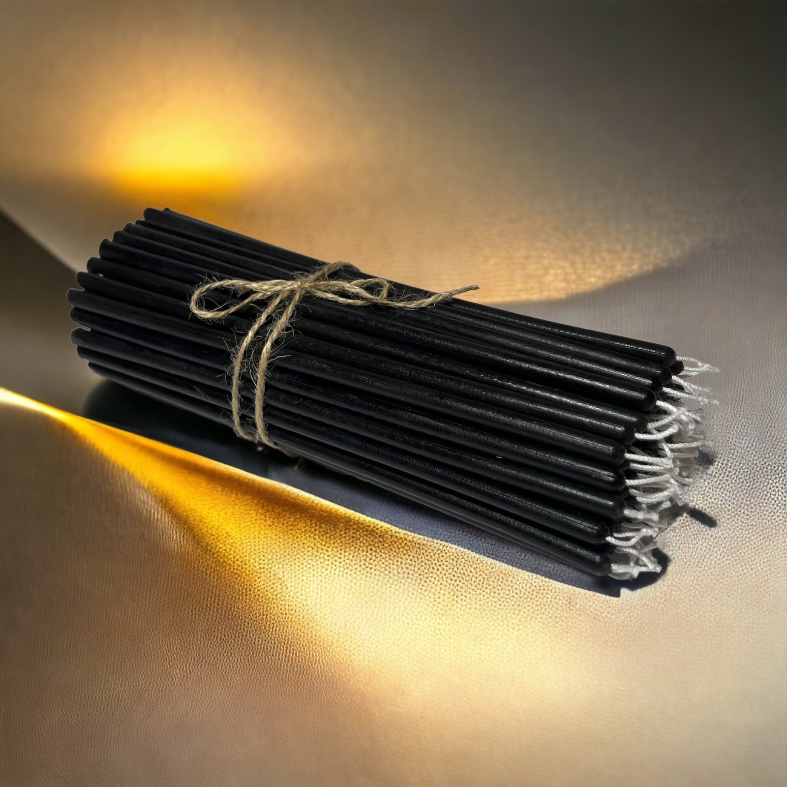 100% Beeswax Thin Taper Ritual Candles – 7.5″ x 0.2″, Multi-Color Options