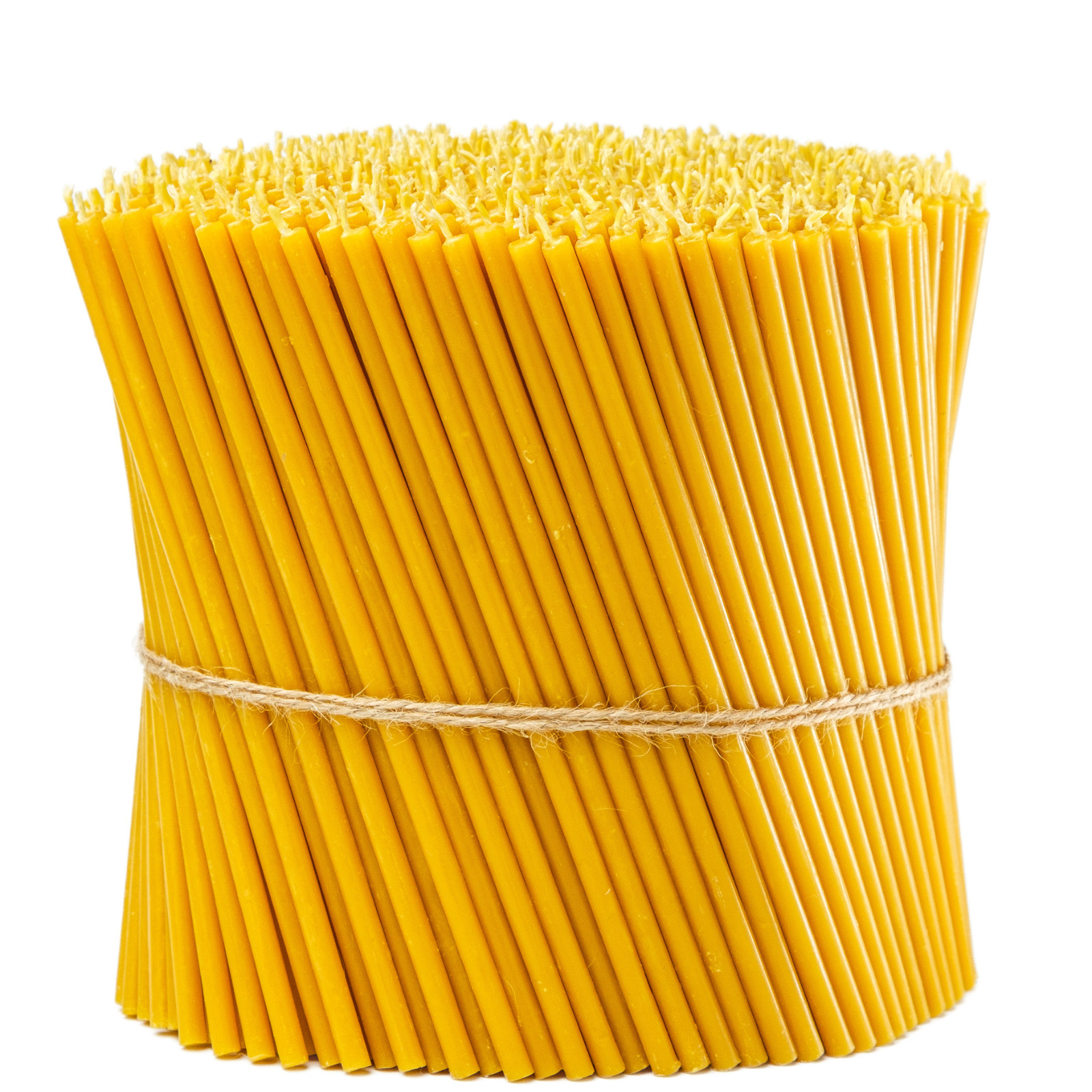 Pure Beeswax Thin Taper Candles 6.3″ x 0.2″ Church Orthodox (Pack 25-700)