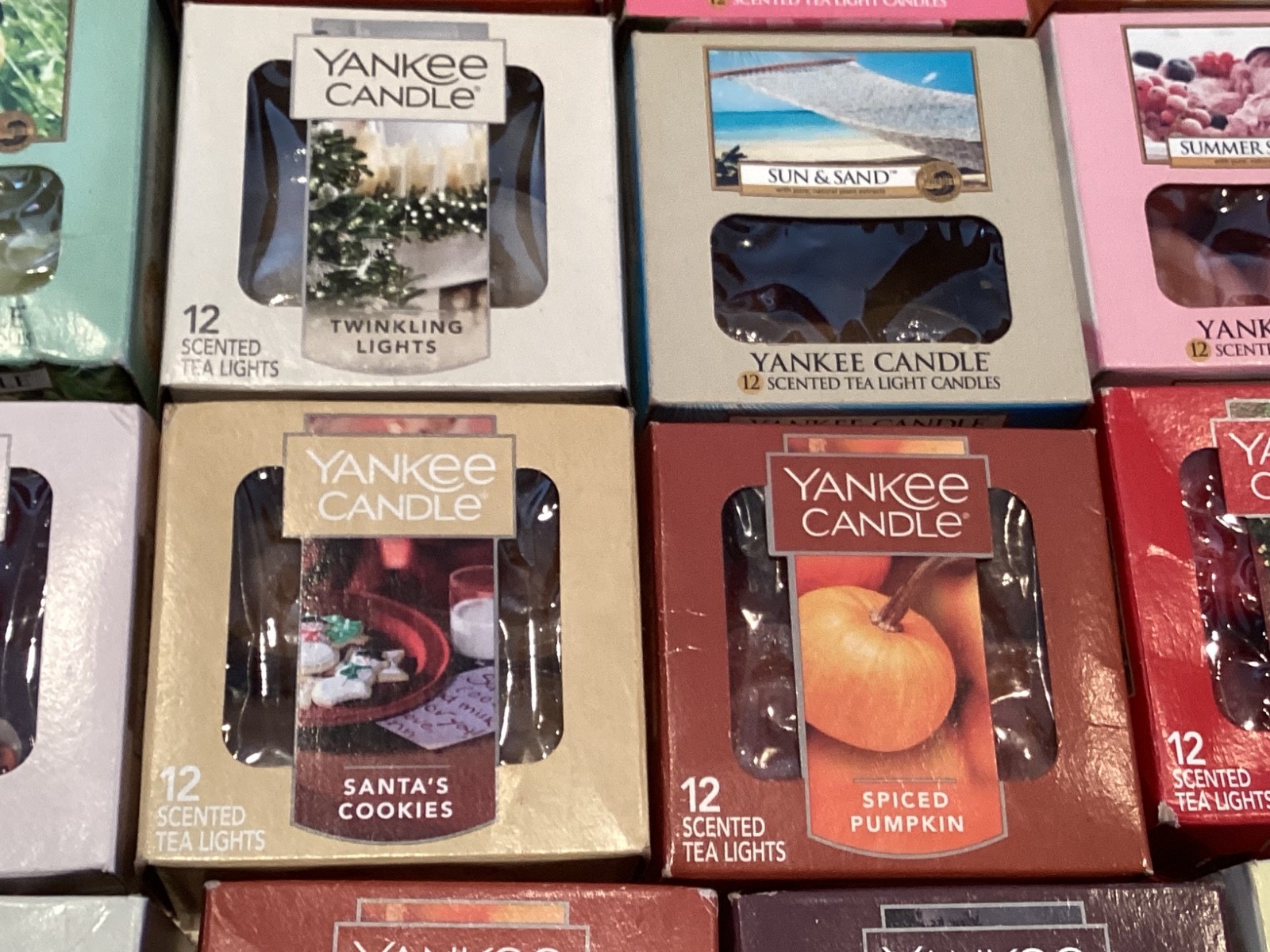 40 Yankee Candle Tea Light Candles Boxes RARE FREE SHIPPING (Liv1)