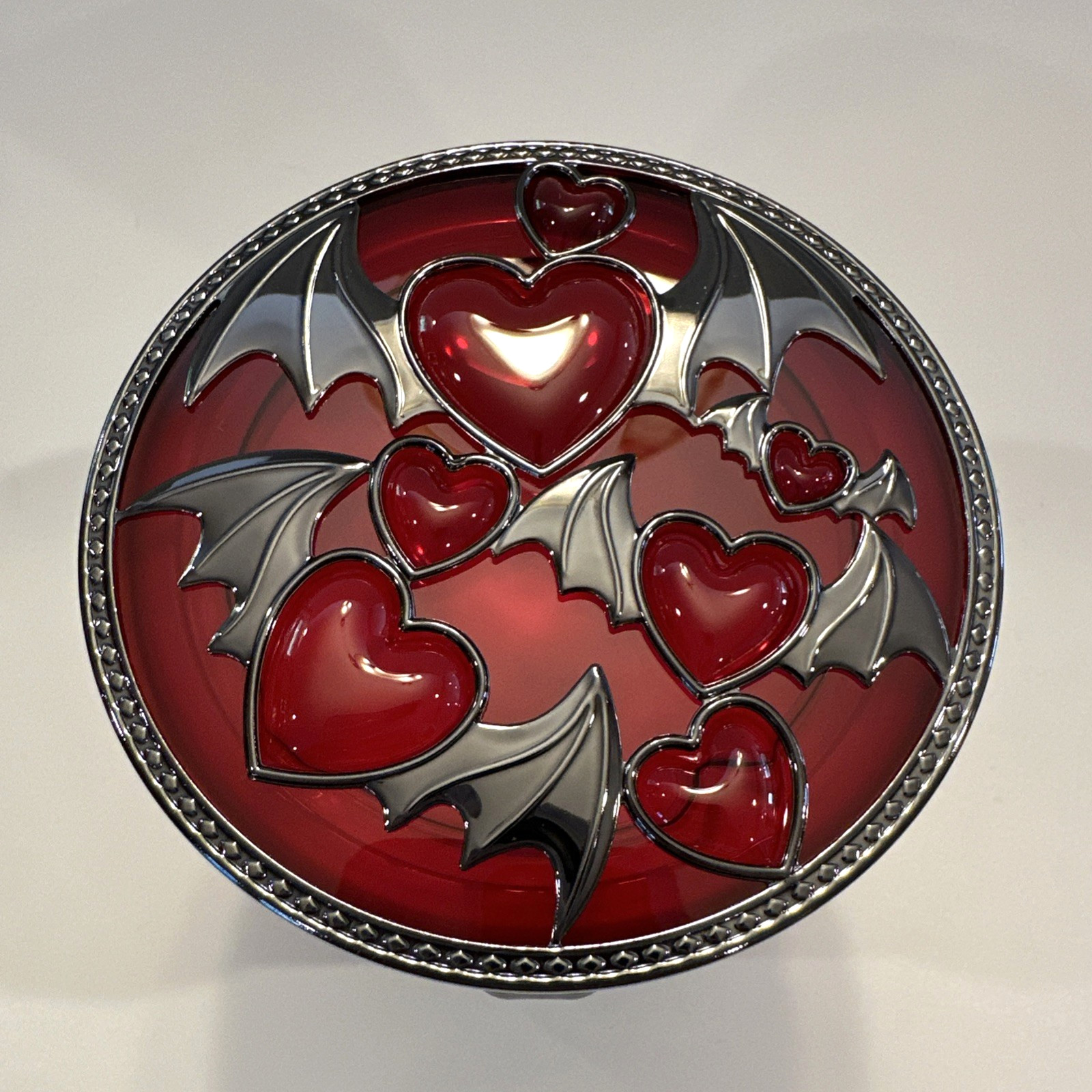 NEW Bath & Body Works Vampire Blood Scented Candle 14.5 oz Decorative Lid Hearts