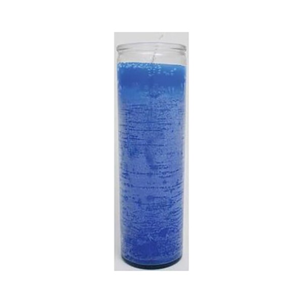 7 Day Candle Glass Jar Unscented Blue Green orange Red Yellow White Pink 3 Pack