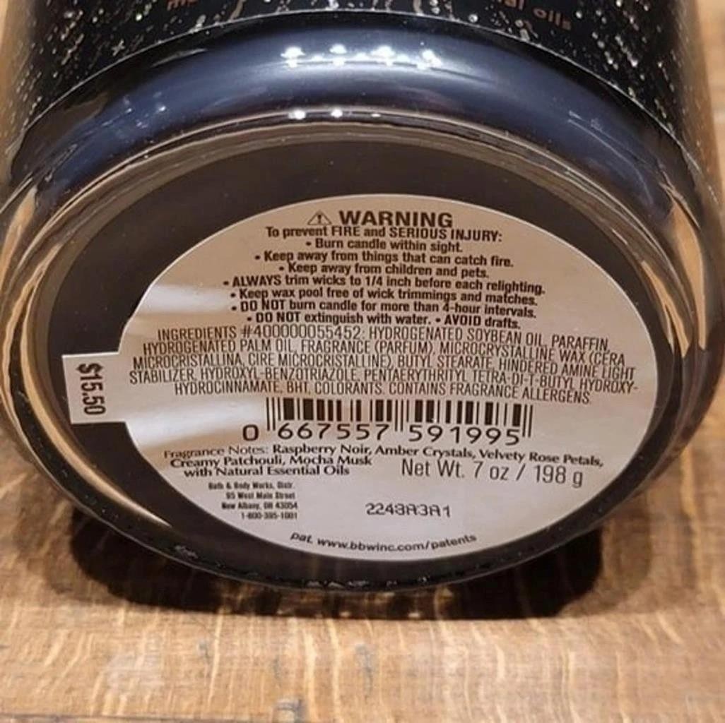 Pack of 6 Bath & Body Works Into the Night single wick scented candles 7 Oz. ea.