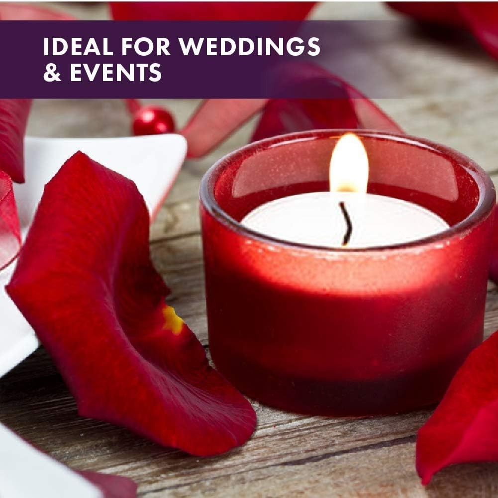 Unscented White Tealight Candles Bulk [200] | 6 Hours of Smokeless, Dripless,