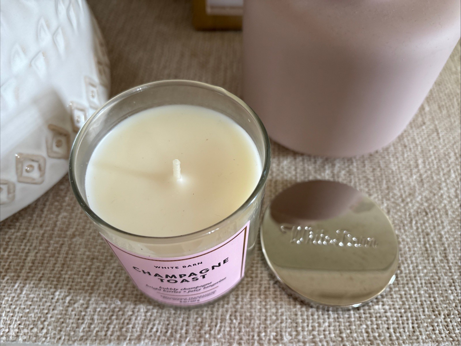 Bath & Body Works Champagne Toast Candle Single Wick Berry Citrus Modern Jar NEW
