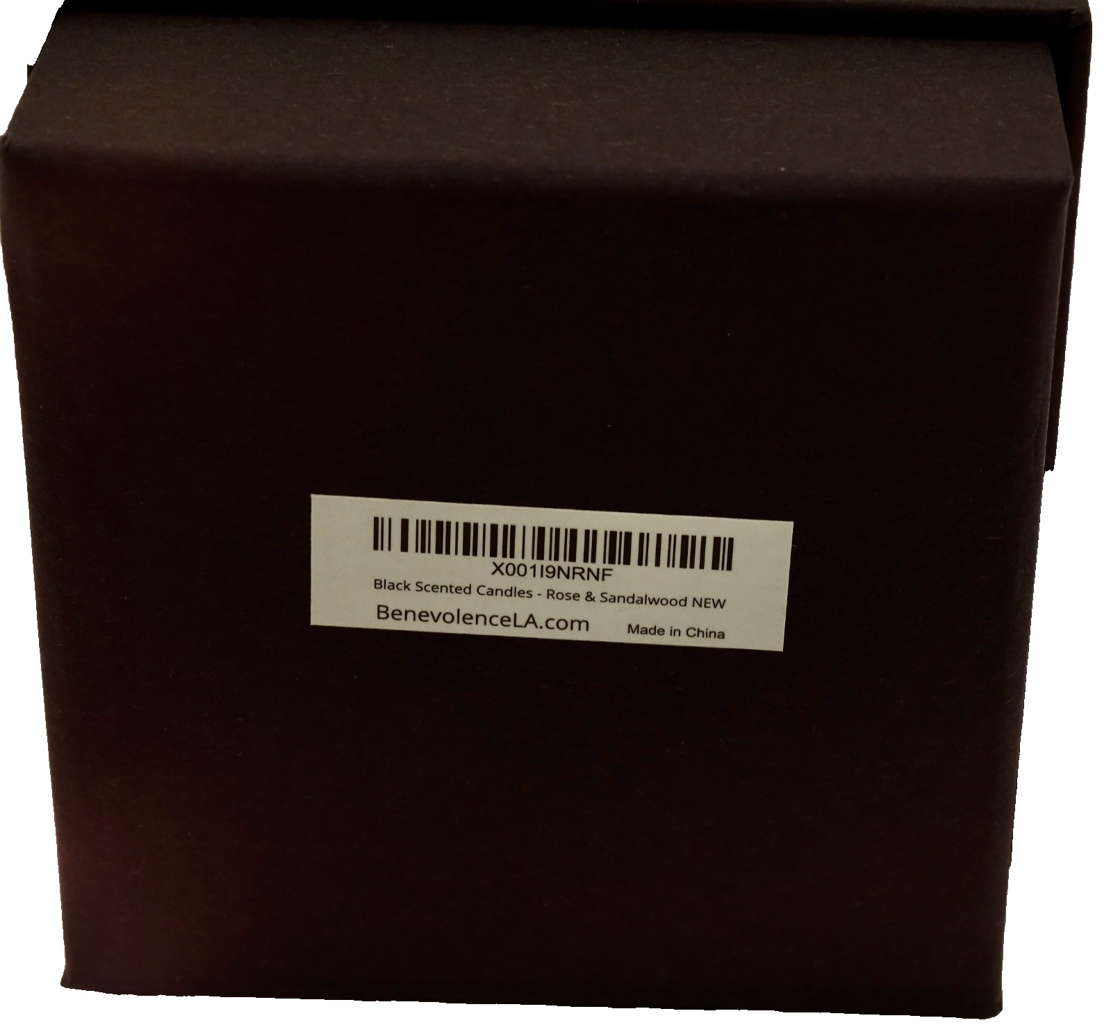 Benevolence Los Angeles Rose & Sandalwood Soy Candle 220g NIB Matte Black