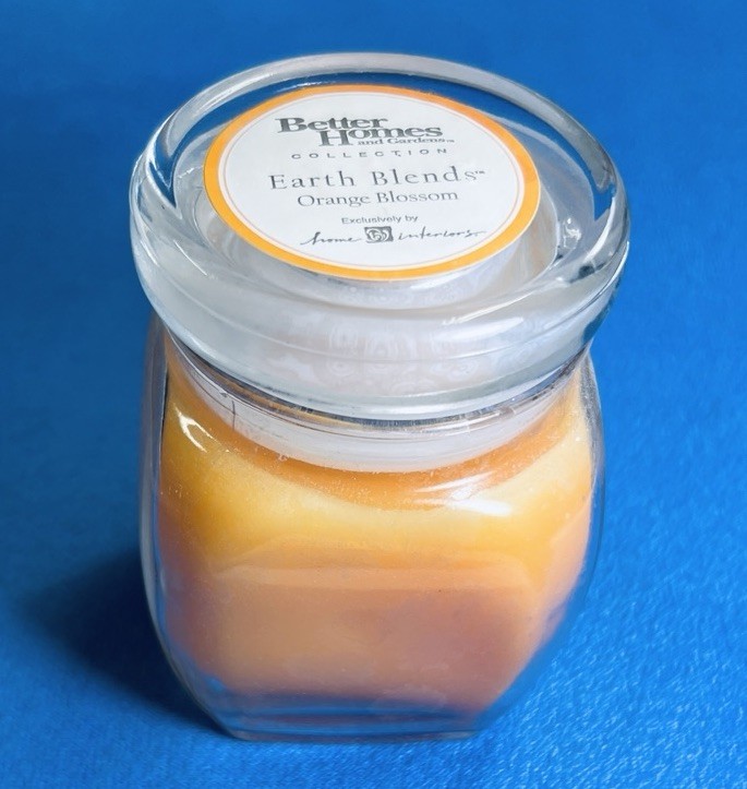 Better Homes Collection Earth Blends ORANGE BLOSSOM Scent Candle Home Interiors