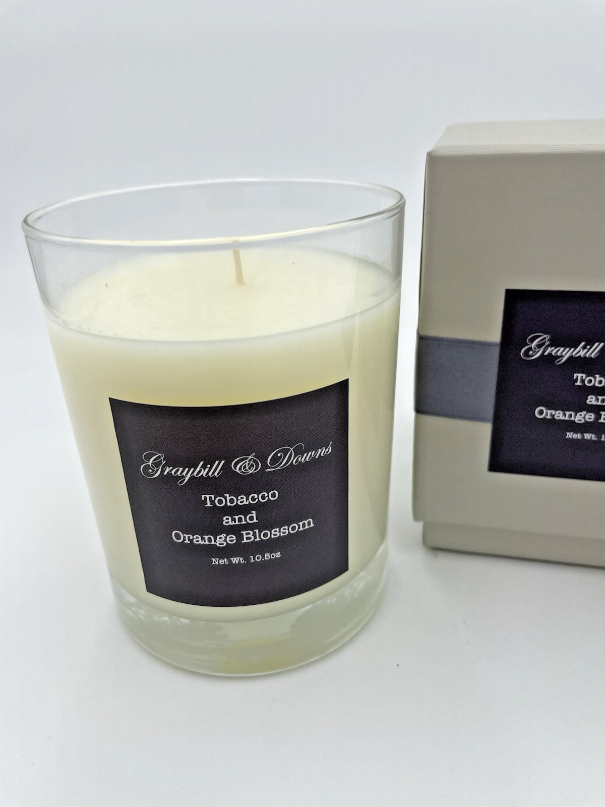 Graybill & Downs Tobacco & Orange Blossom 10 oz Luxury Candle Home Fragrance NEW