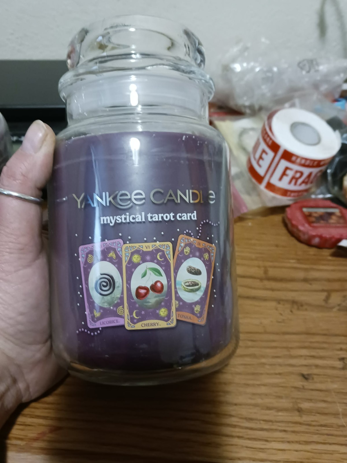 YANKEE CANDLE Mystical Tarot Card 22oz Original Jar New HTF