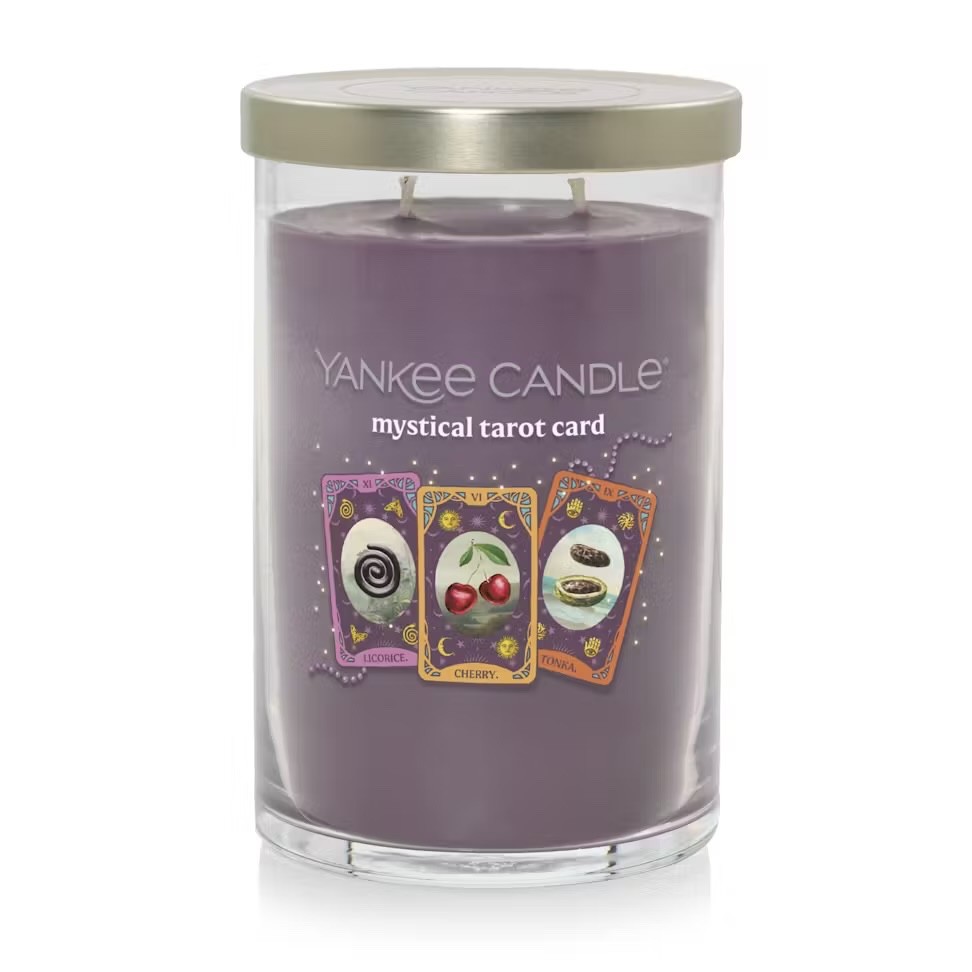 Yankee Candle Mystical Tarot Card Large Scented Tumbler Candle 20 oz Fruity