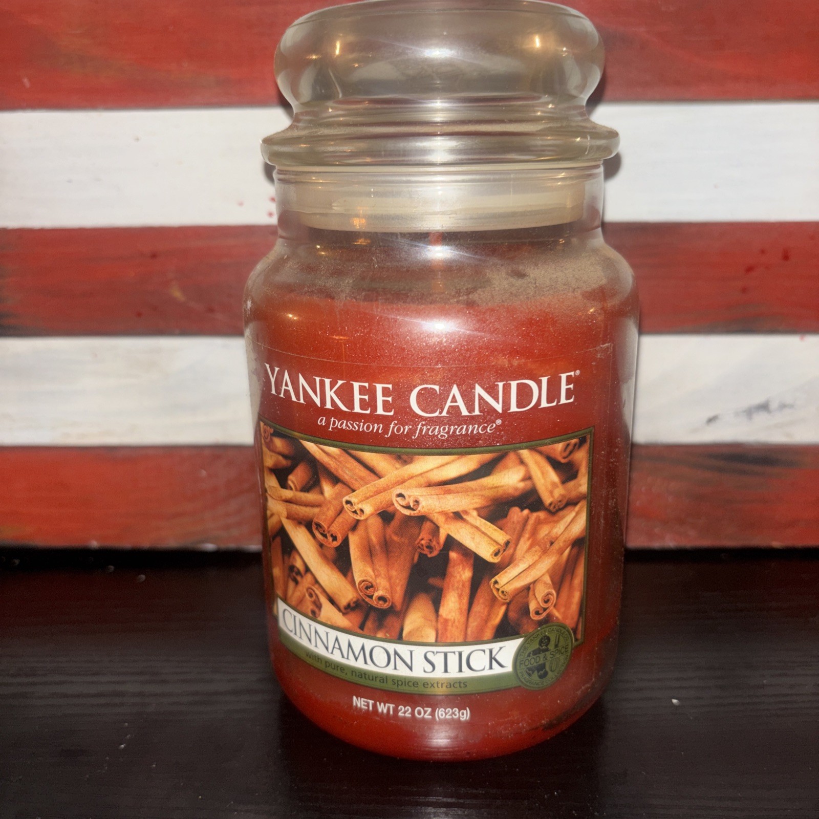 Yankee Candle Large Jar Cinnamon Stick 22oz Food & Spice Fragrance Collection