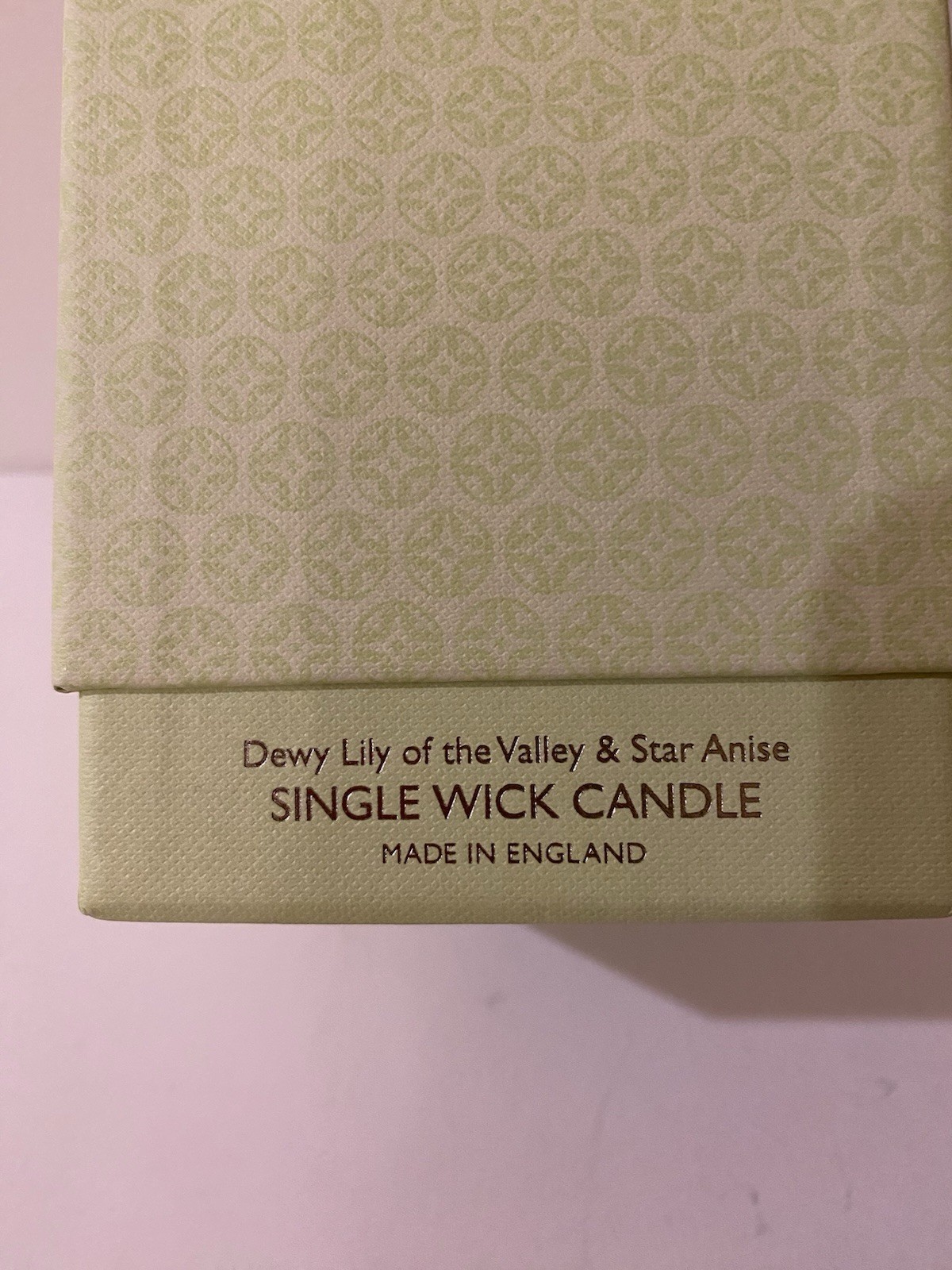 Molton Brown London Candle Lily Of Valley & Star Anise 1-wick 6.3 oz NEW In Box
